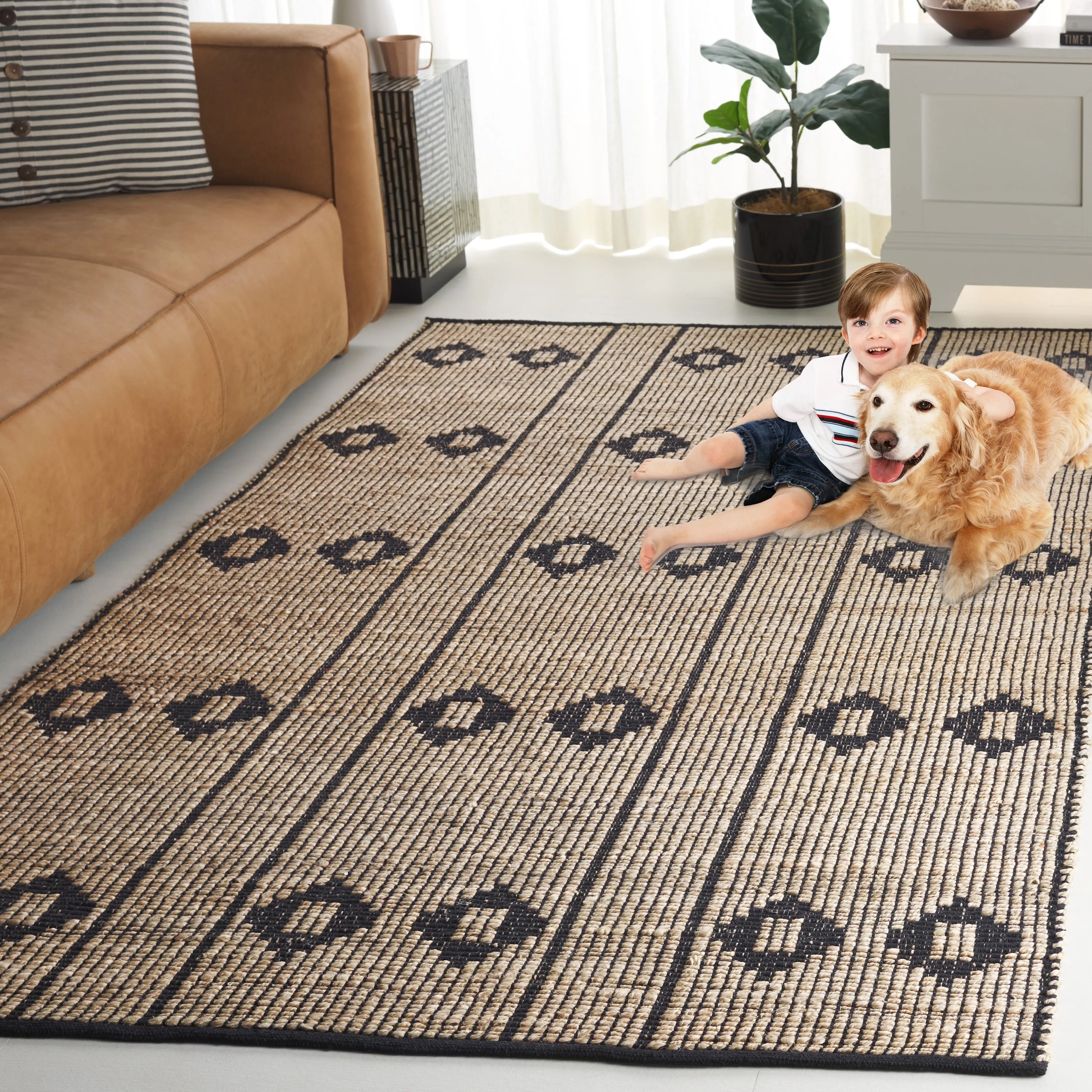 SAFAVIEH Natural Fiber Verena Casual Jute Rug