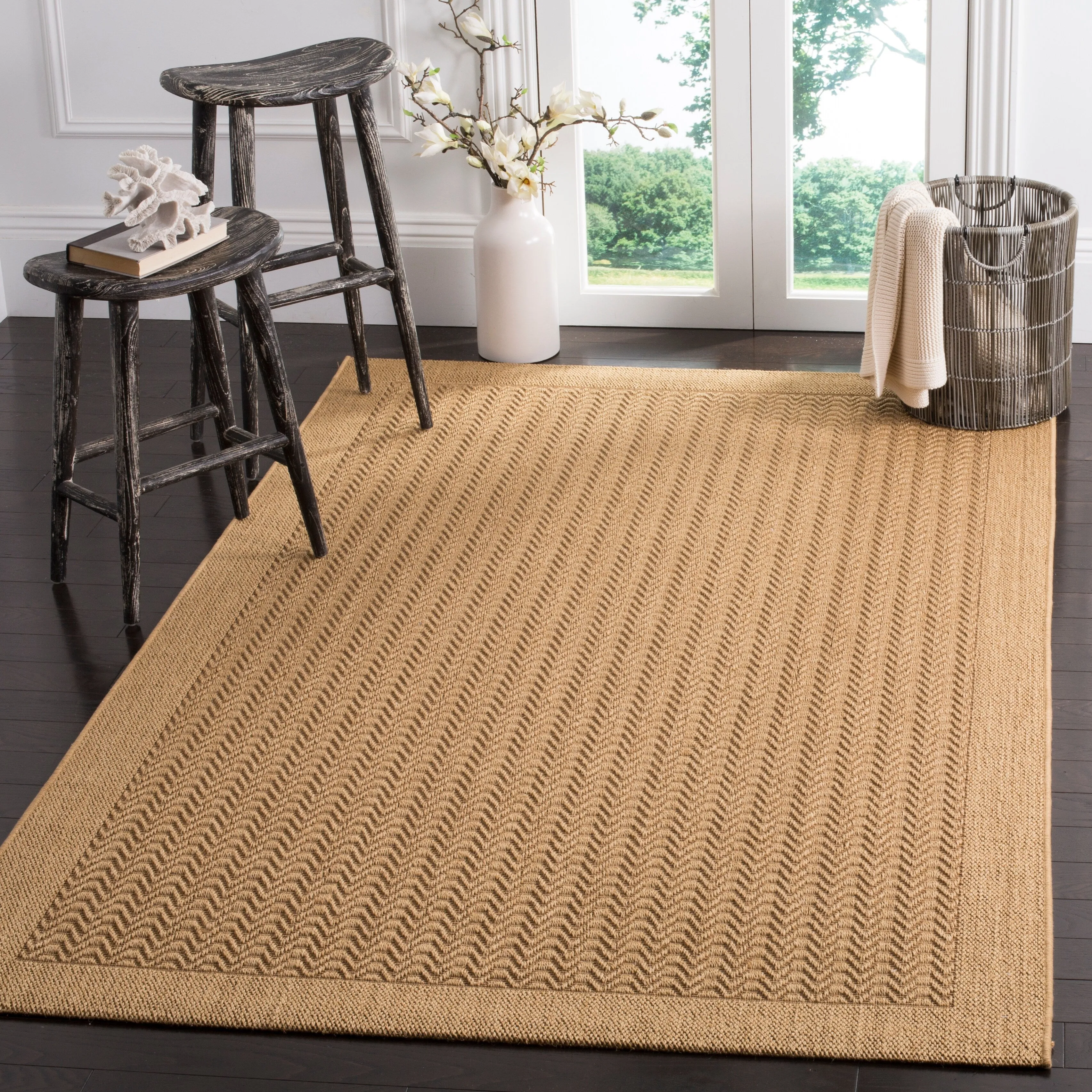 SAFAVIEH. Palm Beach Pearly Modern Sisal Rug