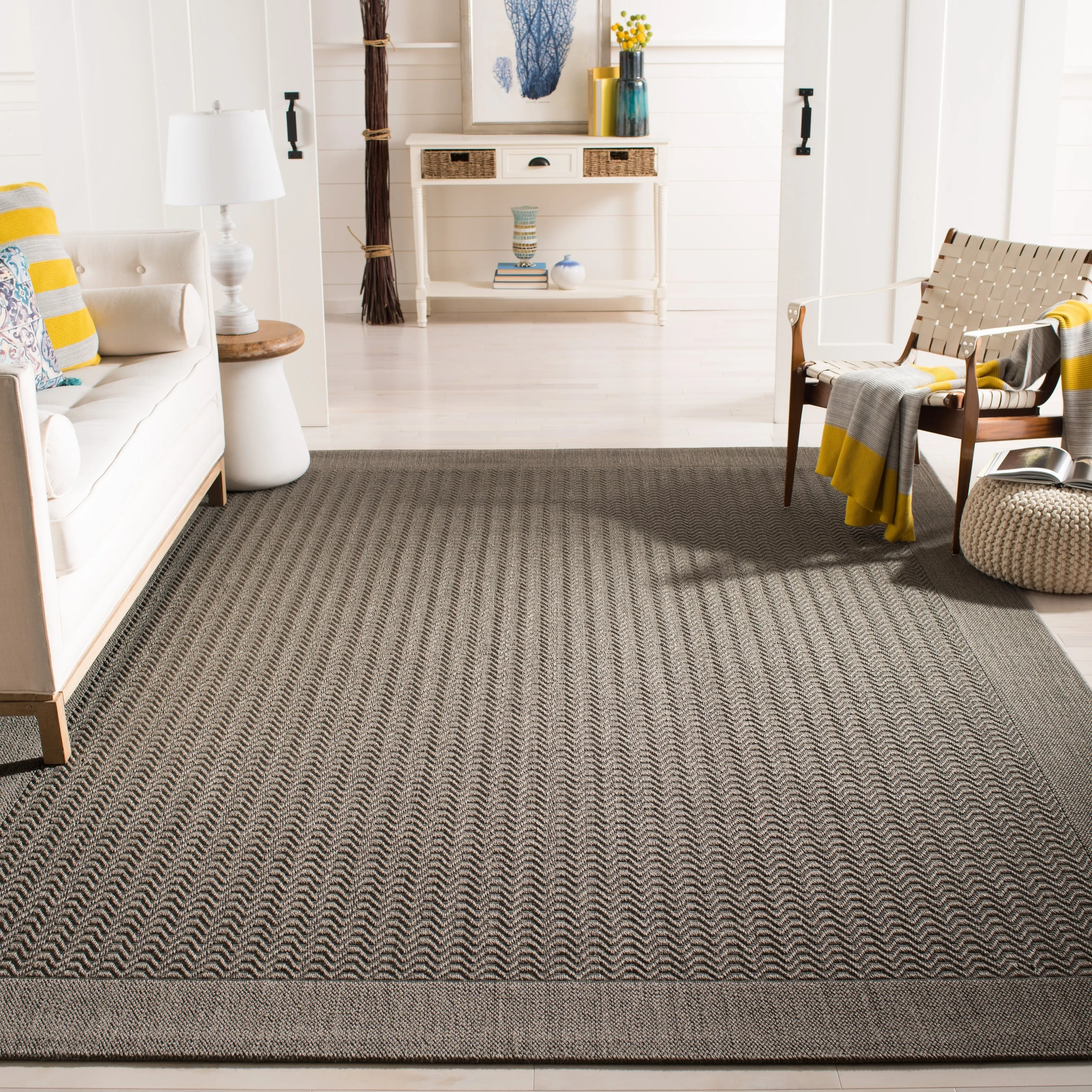 SAFAVIEH. Palm Beach Pearly Modern Sisal Rug