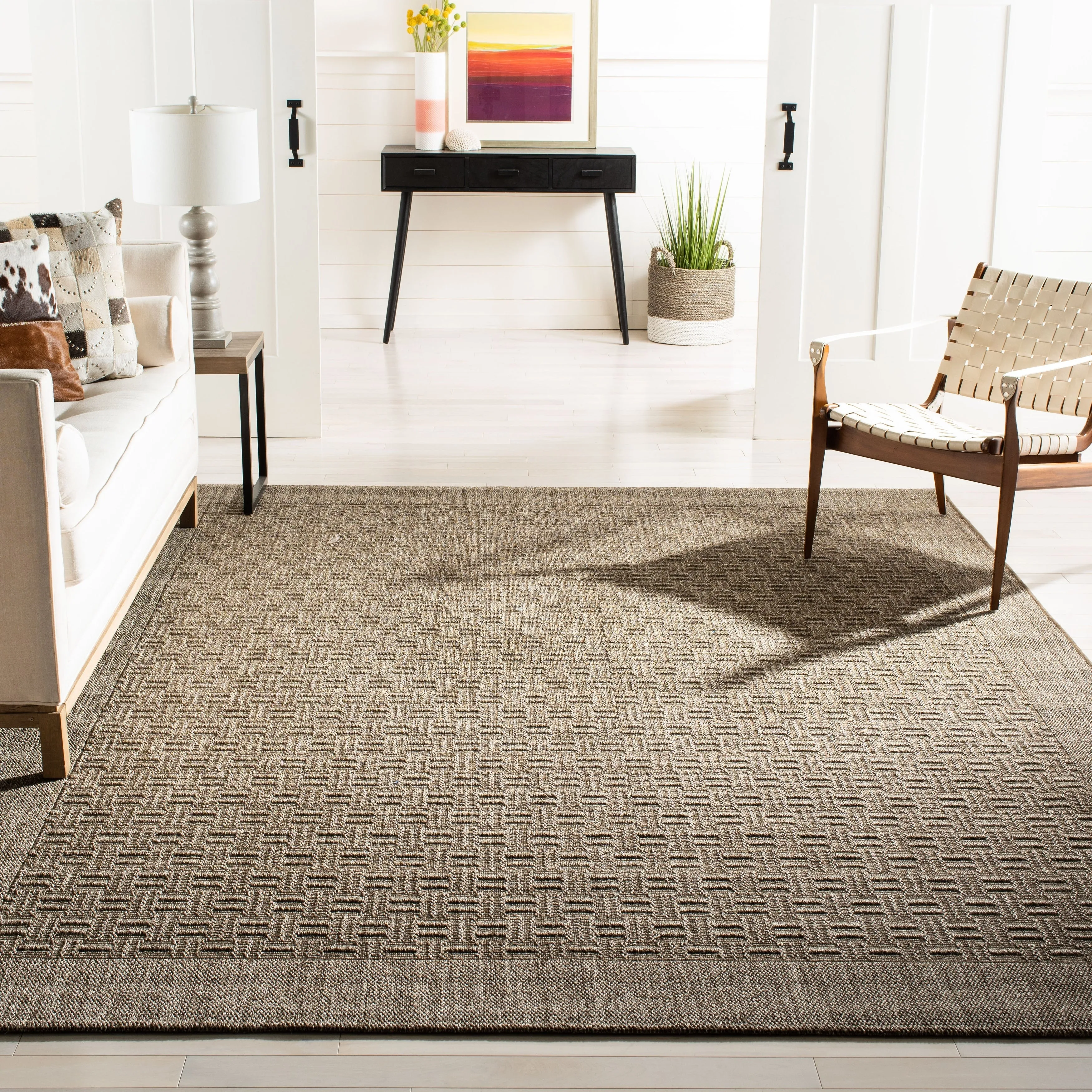 SAFAVIEH. Palm Beach Zettie Modern Sisal Rug
