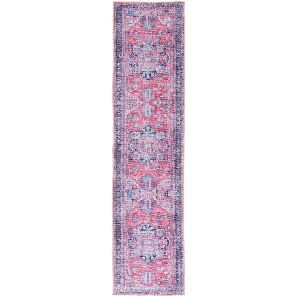 SAFAVIEH Serapi Machine Washable Vallie Medallion Distressed Rug