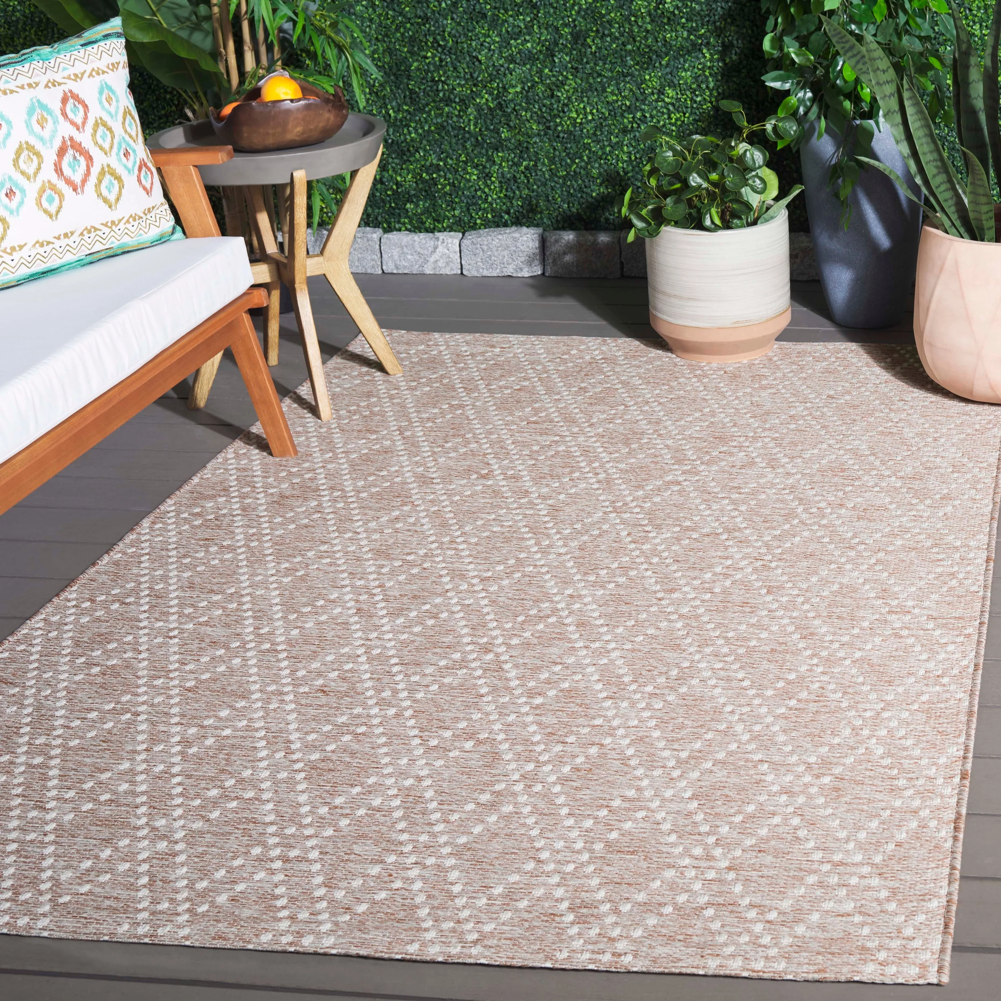 SAFAVIEH Sunset Jenja Indoor/Outdoor Washable Backyard Patio Rug