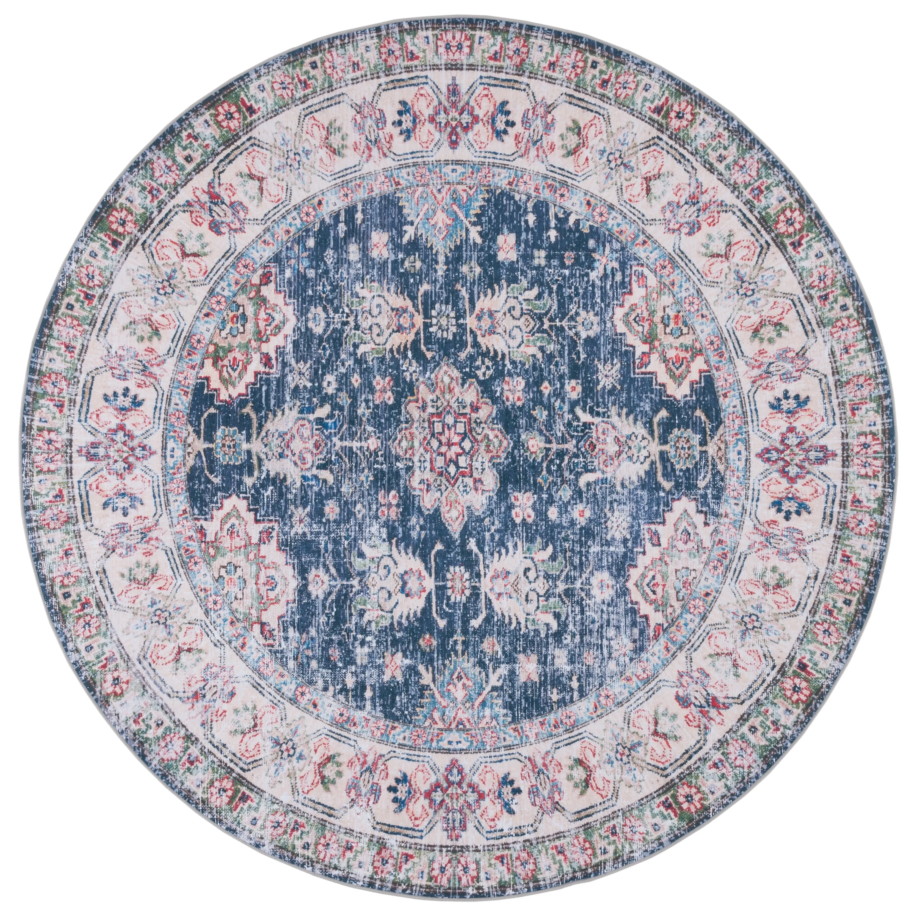 SAFAVIEH Tucson Machine Washable Slip Resistant Fraida Oriental Rug