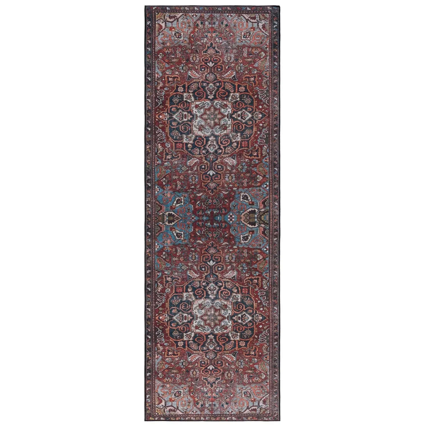 SAFAVIEH Tucson Machine Washable Slip Resistant Rachael Oriental Rug