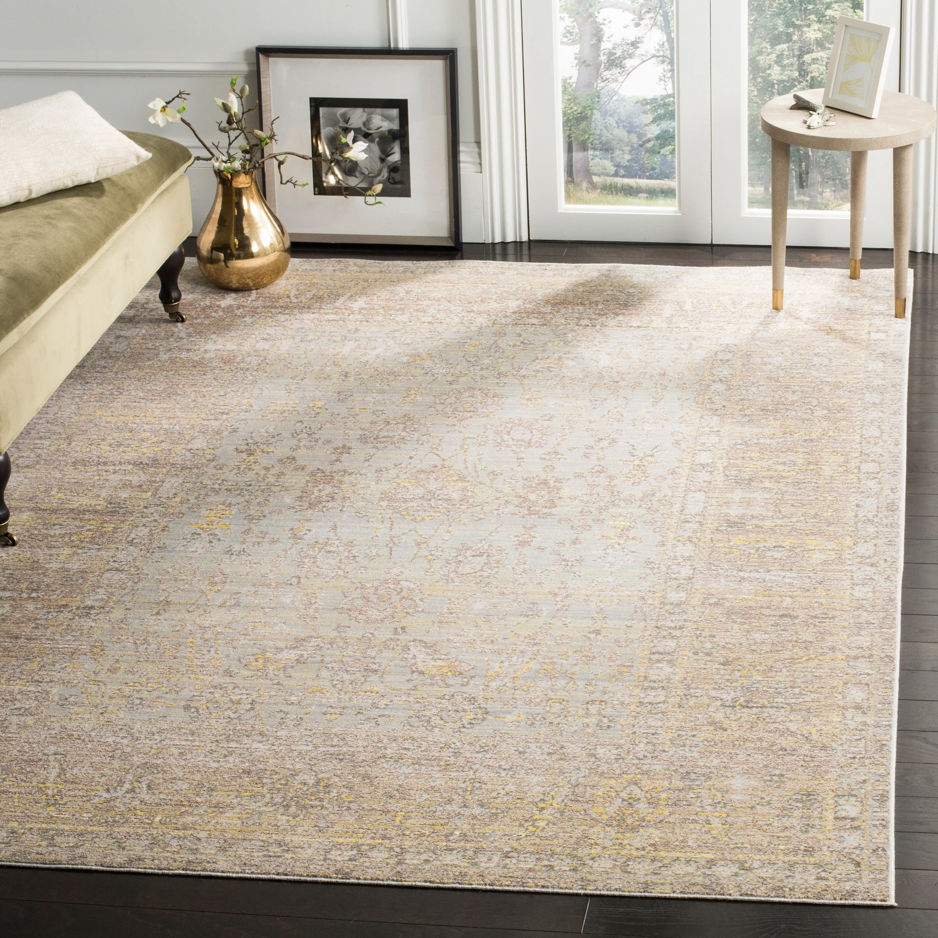 SAFAVIEH Valencia Neva Distressed Vintage Boho Oriental Polyester Rug