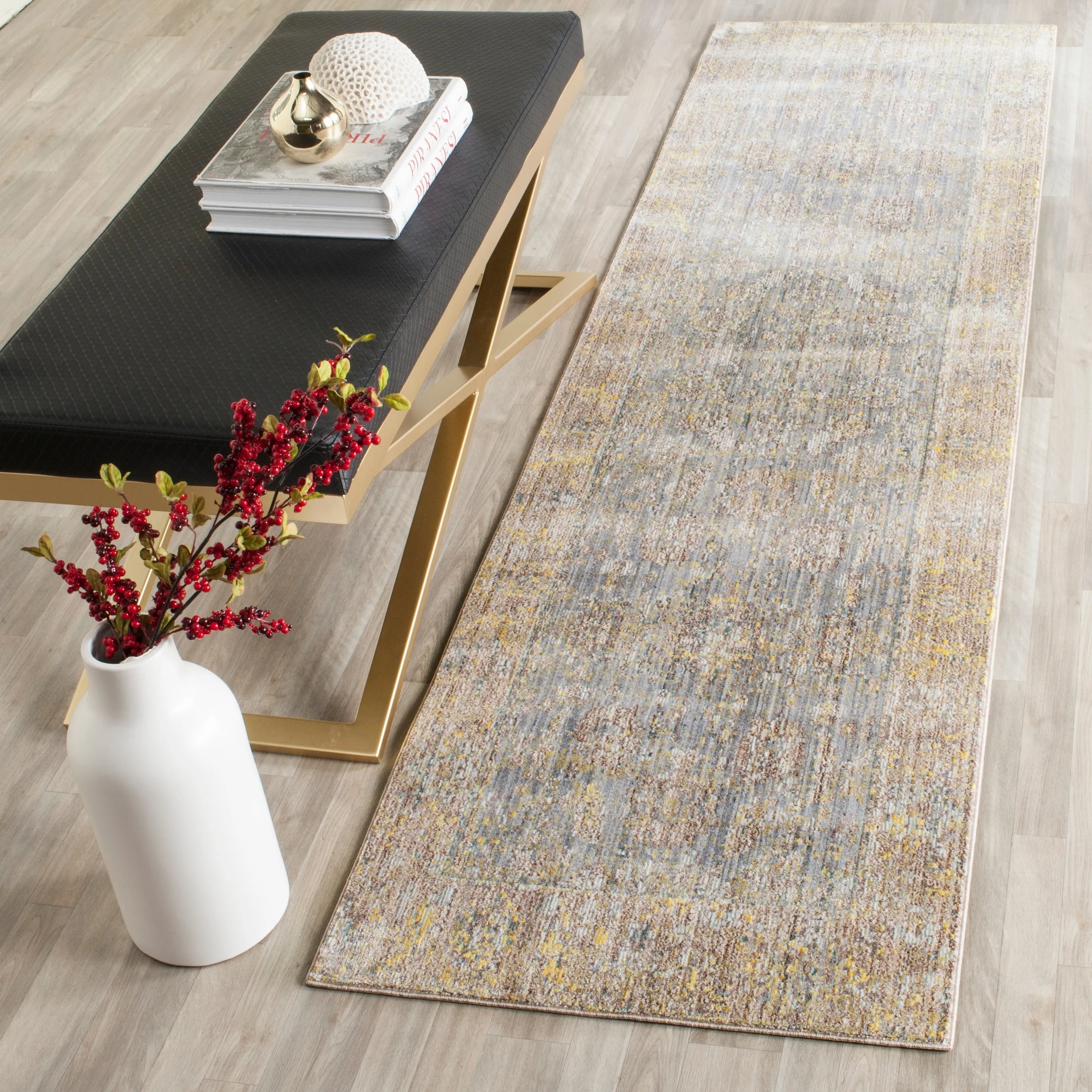 SAFAVIEH Valencia Neva Distressed Vintage Boho Oriental Polyester Rug