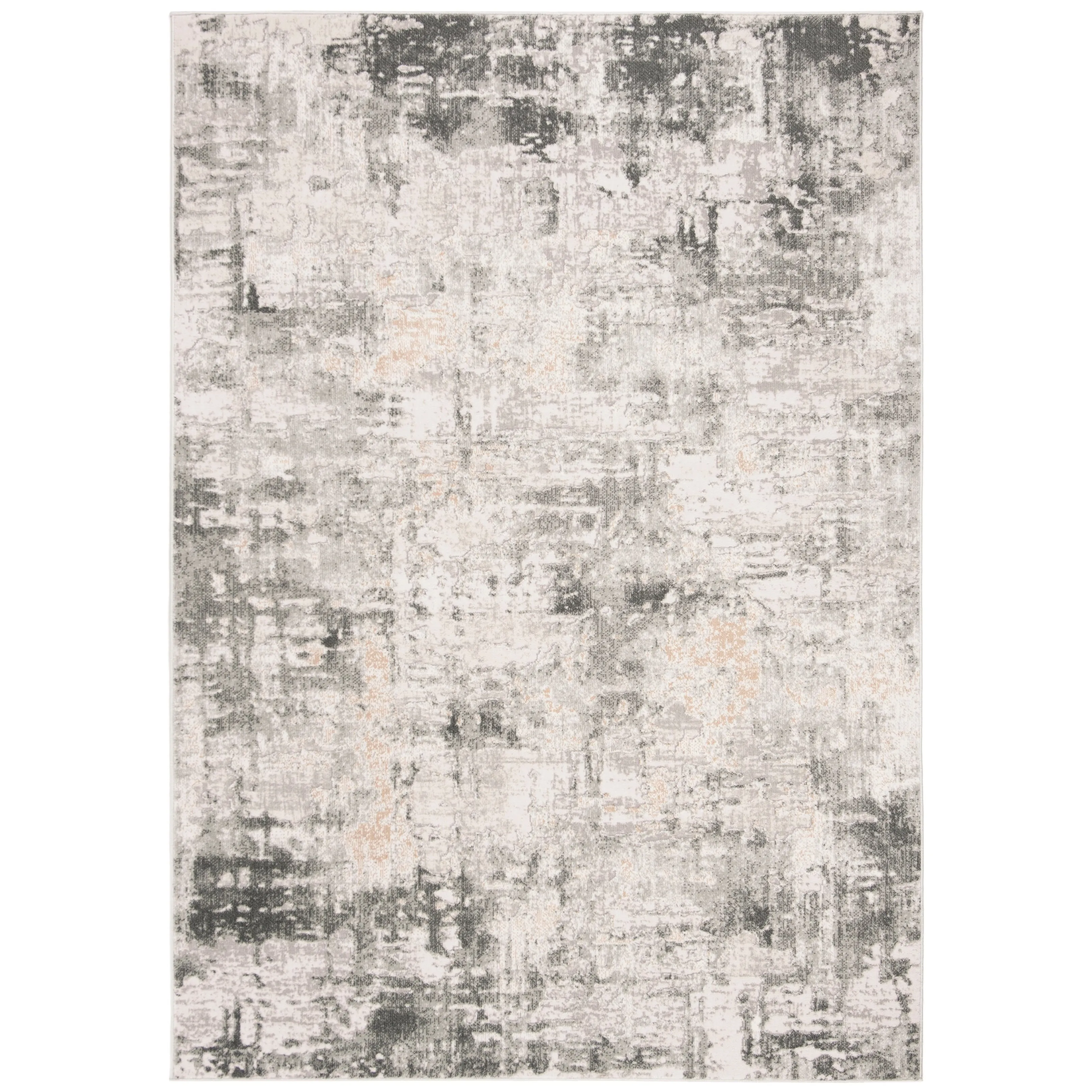 SAFAVIEH Vogue Lida Modern & Contemporary Abstract Beige/Charcoal Rug