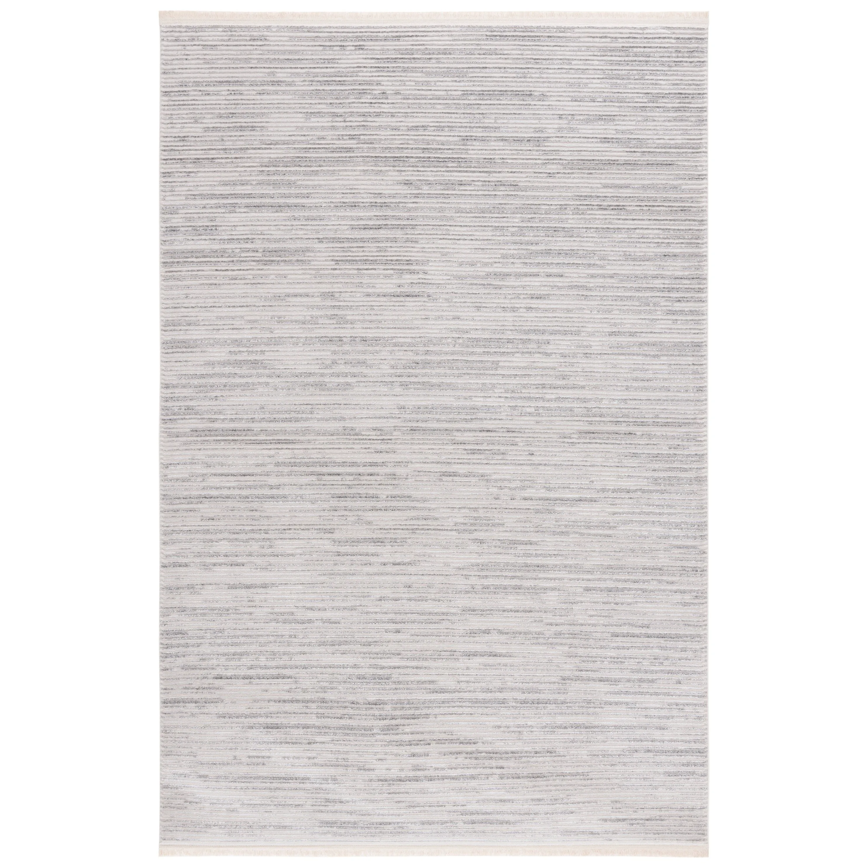 SAFAVIEH Whisper Quinty Contemporary Stripe Fringe Rug