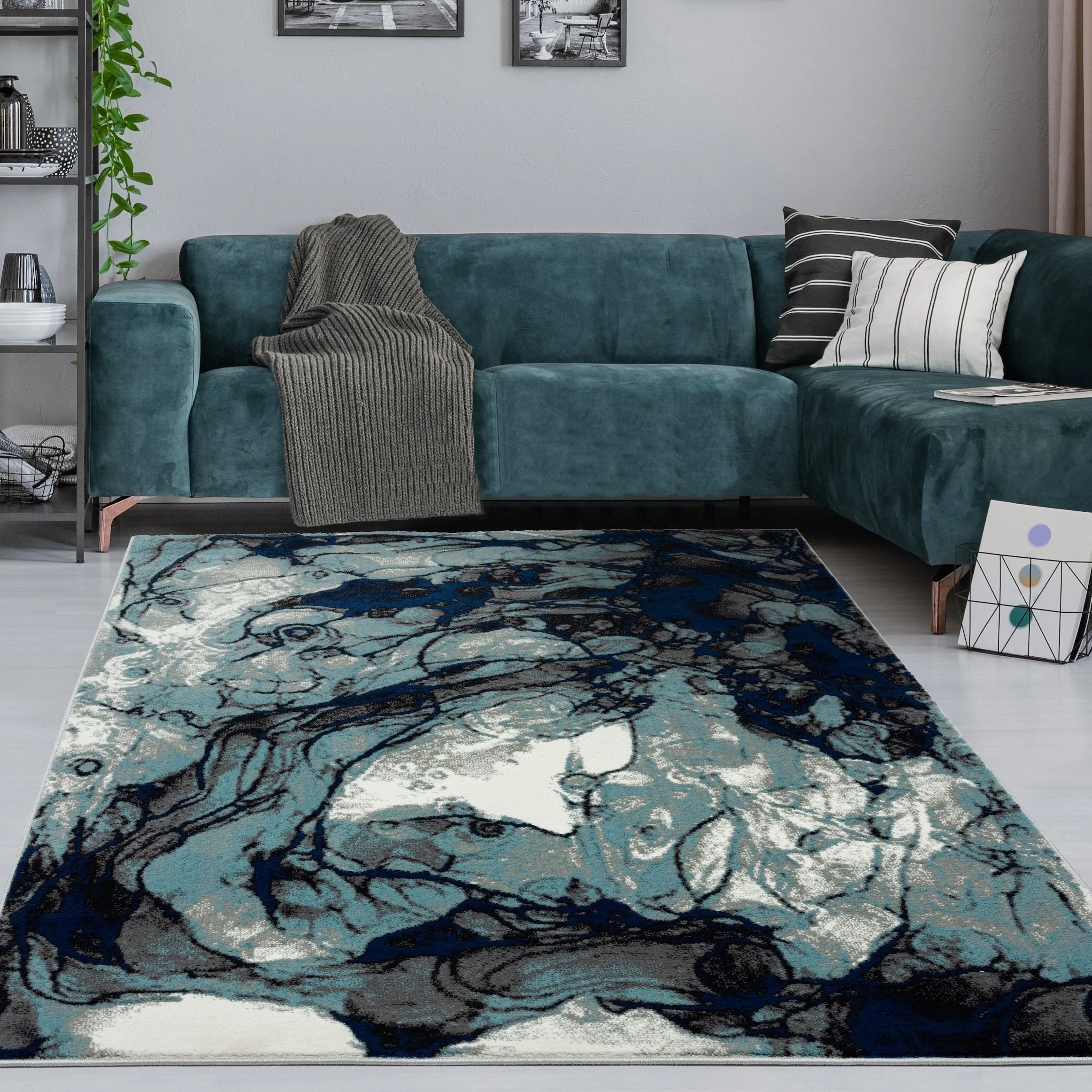 Samos Collection Abstract Area Rug