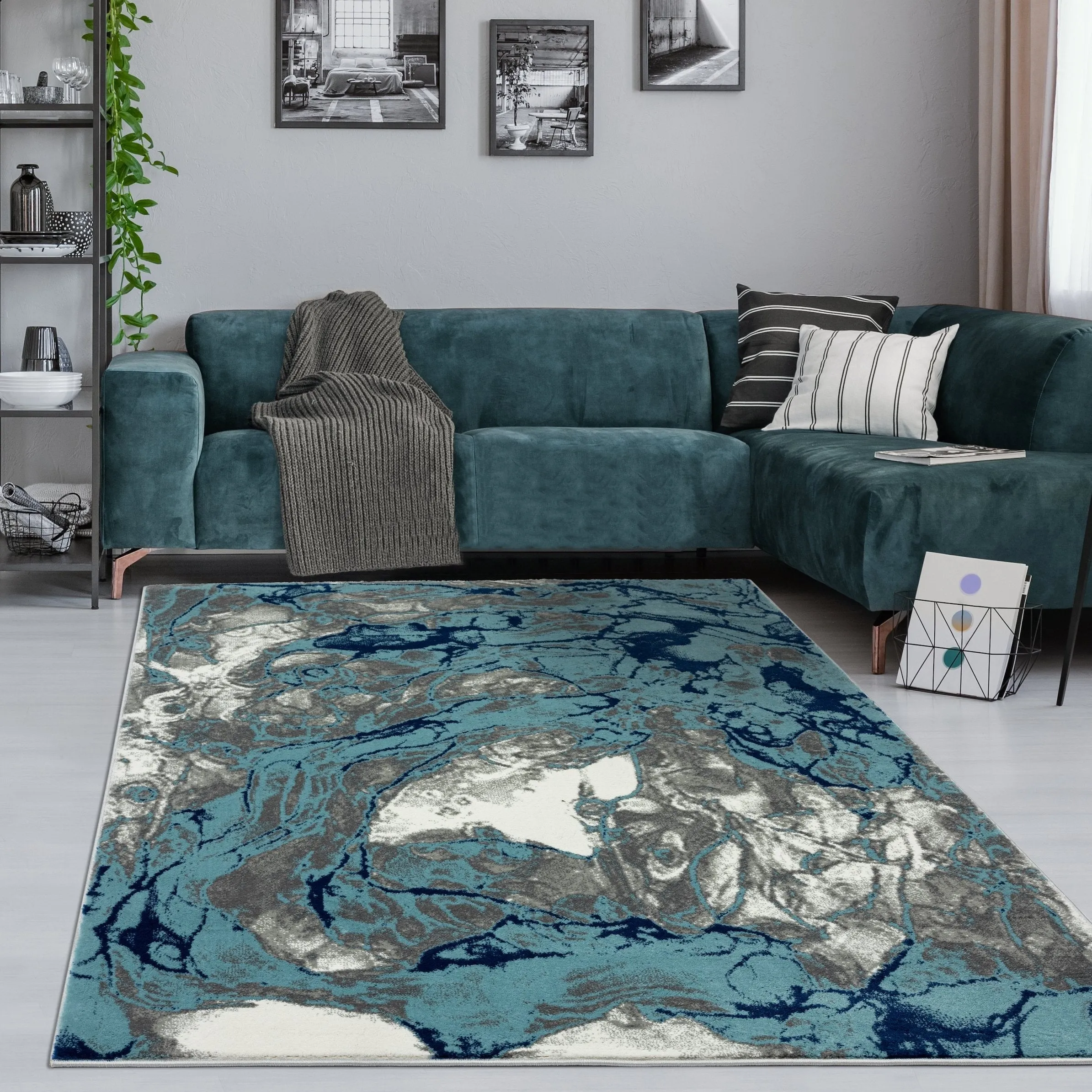 Samos Collection Abstract Area Rug