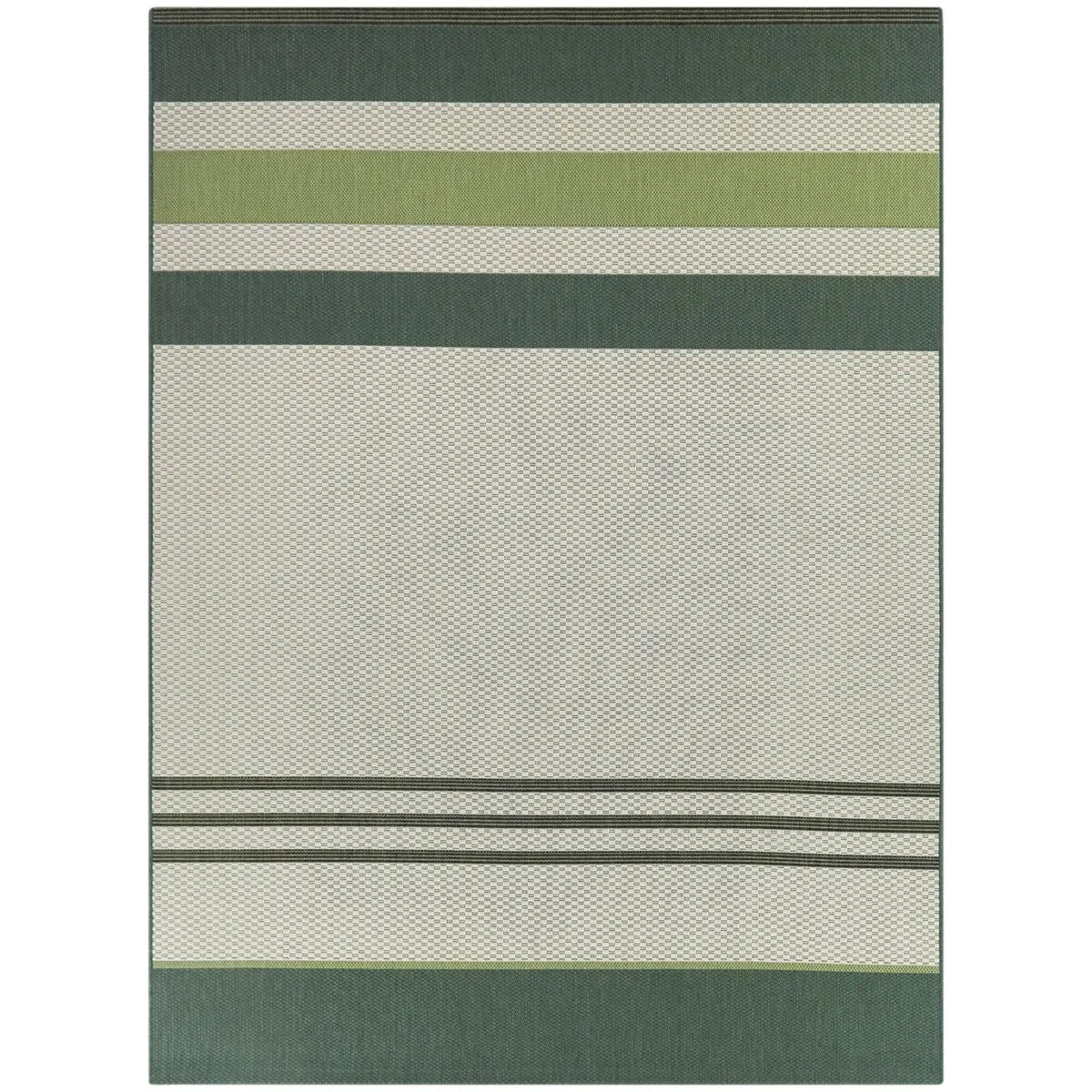 Sandor Modern Striped Indoor/Outdoor Area Rug