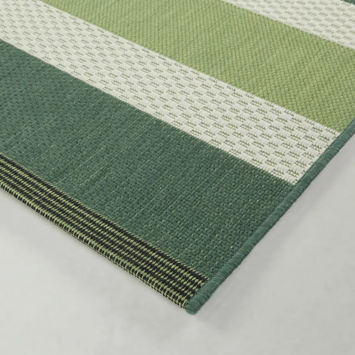 Sandor Modern Striped Indoor/Outdoor Area Rug