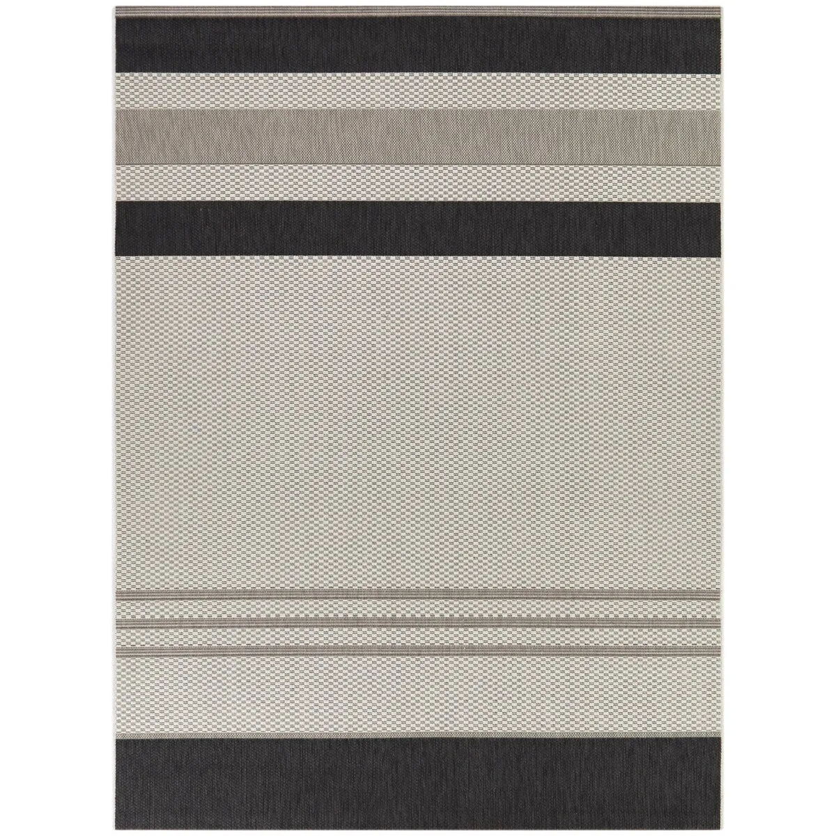 Sandor Modern Striped Indoor/Outdoor Area Rug