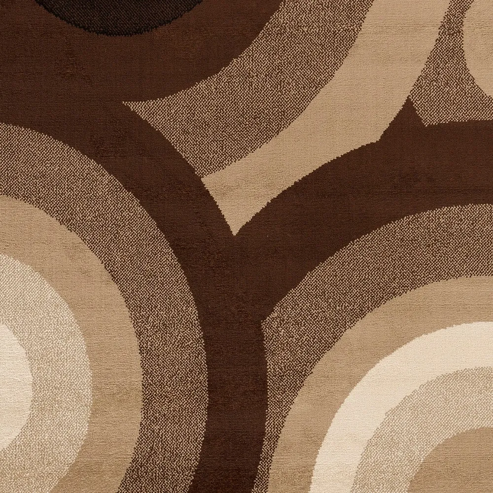 SandyCircles Indoor Area Rug - 8'10 x 12'9