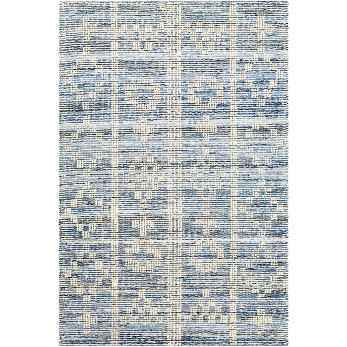 Saredon Handmade Farmhouse Cotton & Wool Area Rug
