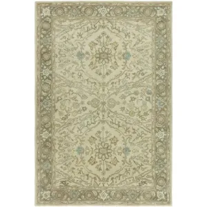 Seville Hand-tufted Ivory/Brown Wool and Viscose Area Rug