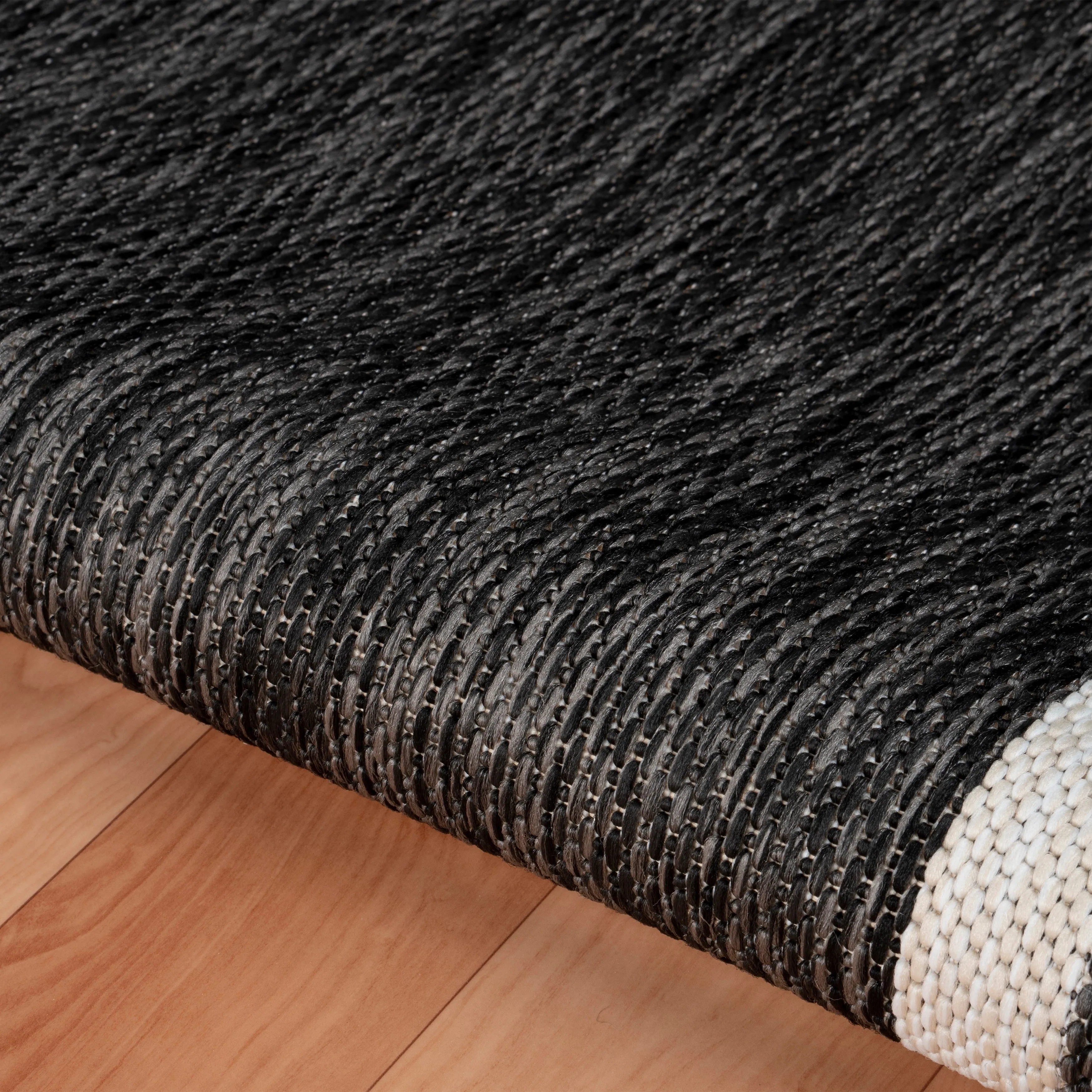 Sevita Framing Striped Bordered Indoor Outdoor Rug