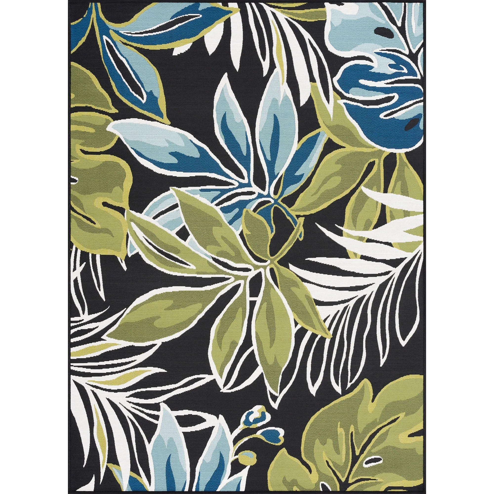Sizzling Nautical & Coastal Floral & Botanical Indoor/Outdoor Area Rug