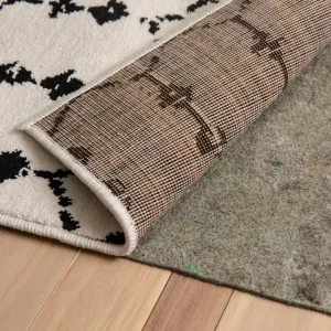 Slide-Stop Multi-Surface Reversible Non-Slip Cushion Rug Pad. 1/4 Thick. Floor Protection. for 4'x6' Area Rug. Gray
