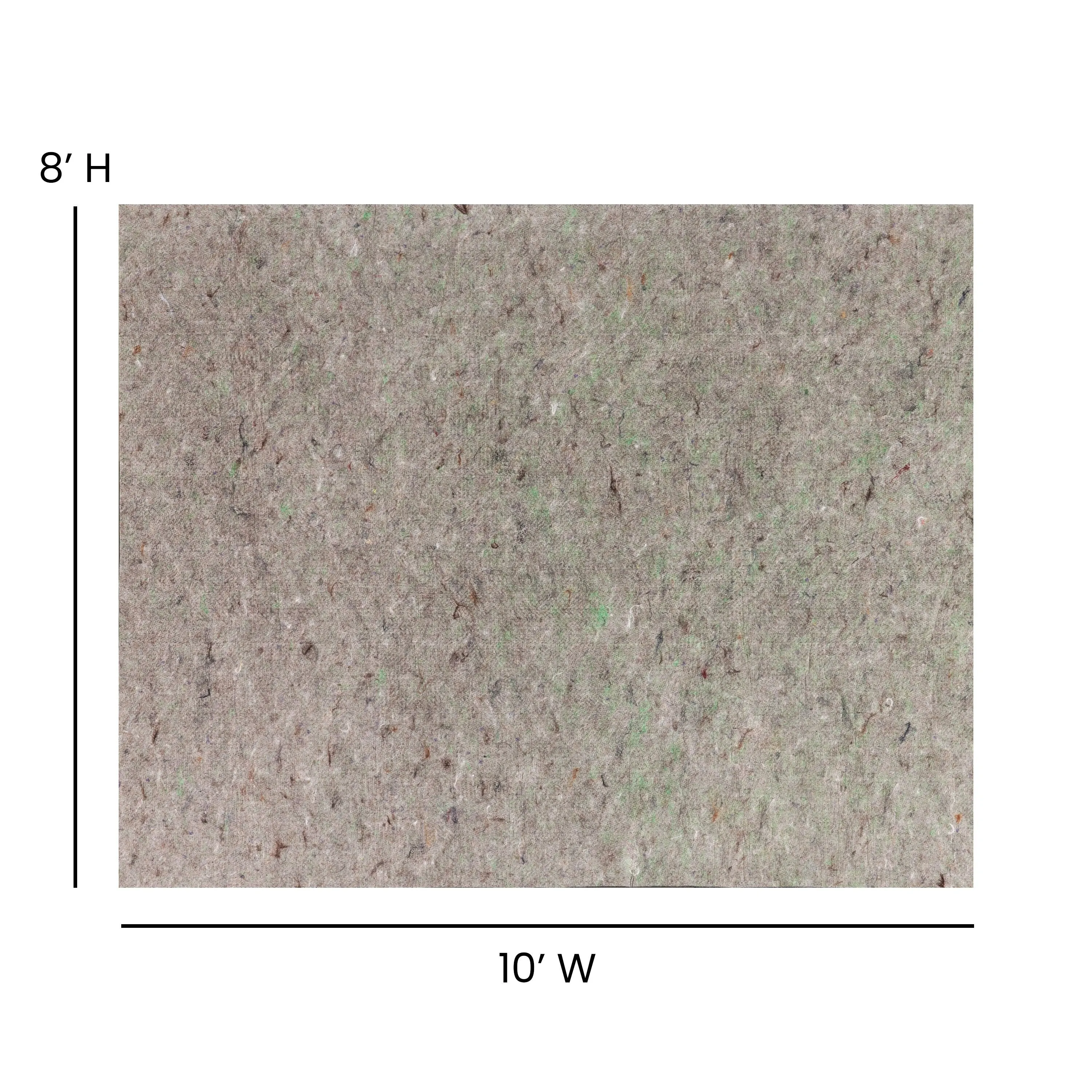 Slide-Stop Multi-Surface Reversible Non-Slip Cushion Rug Pad. 1/4 Thick. Floor Protection. for 4'x6' Area Rug. Gray