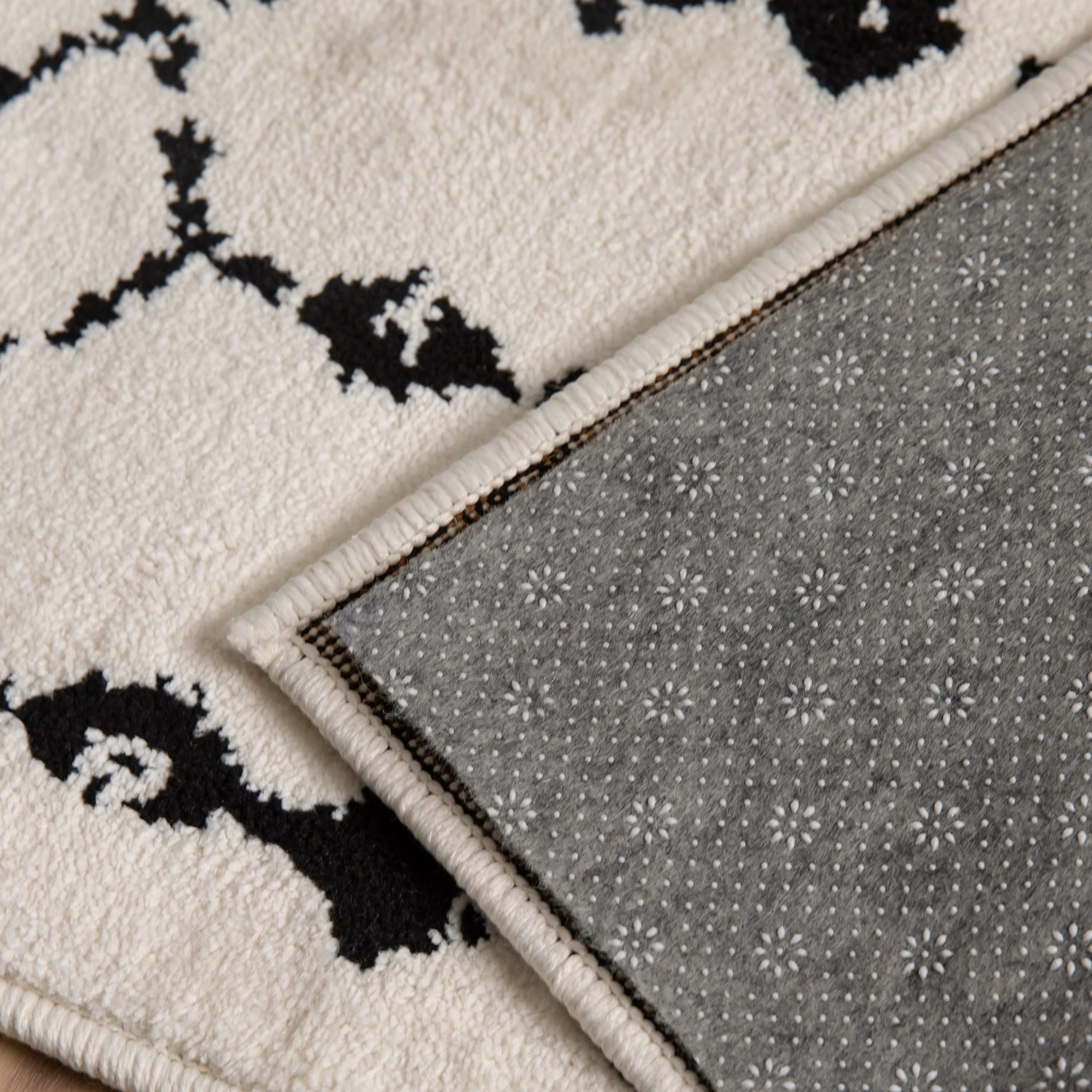 Slide-Stop Multi-Surface Reversible Non-Slip Cushion Rug Pad. 1/4 Thick. Floor Protection. for 4'x6' Area Rug. Gray