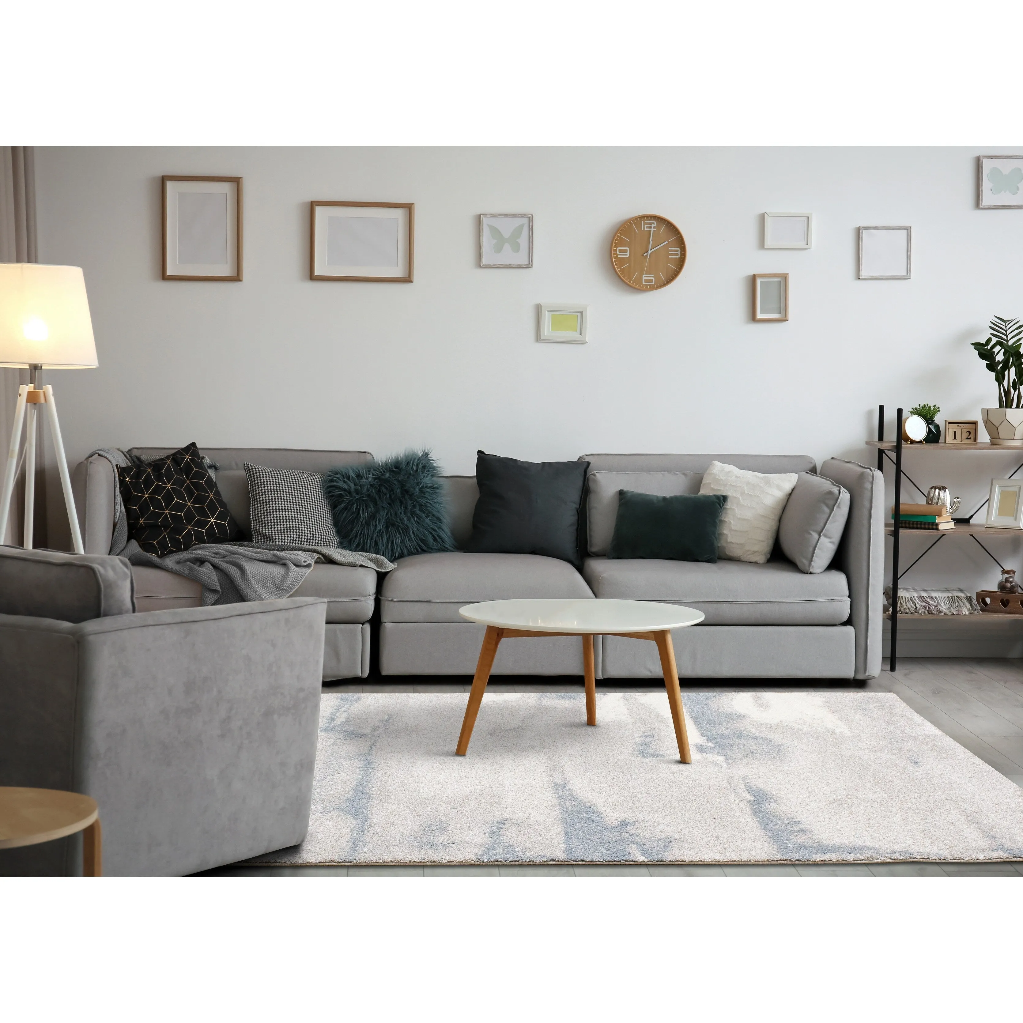 Soft Collection - Grey/Blue Cirrus Rug