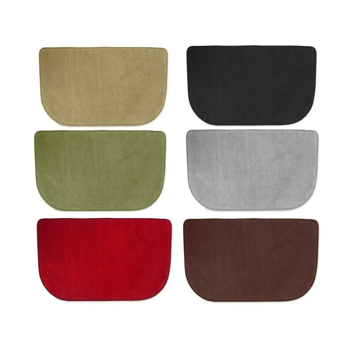 Soft Plush Memory Foam Kitchen Rug Mat - Non-Slip Backing - 18x30 Inch - 18x30 Rectangle