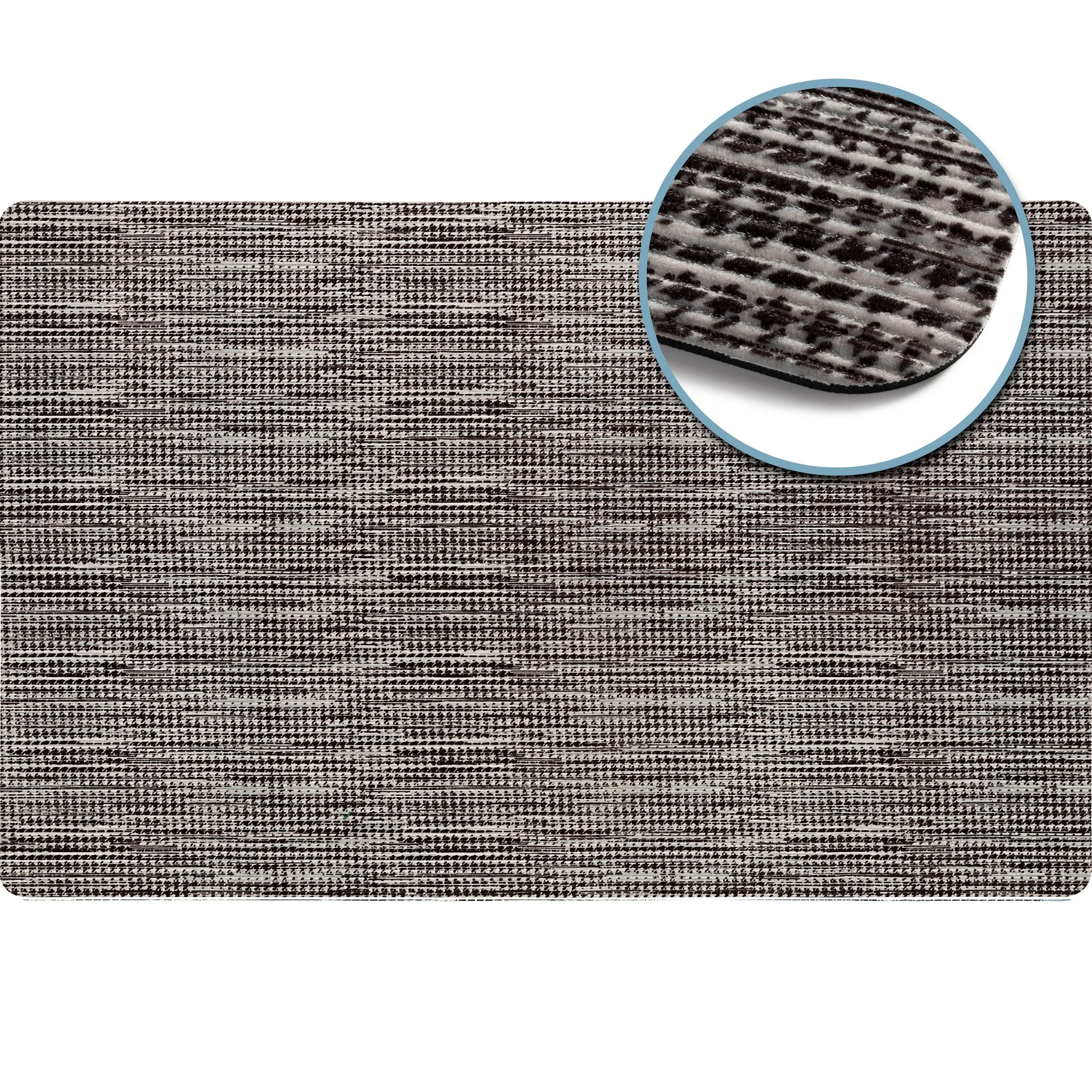 SoHome Smooth Step Houndstooth Machine Washable Utility Mat. 24x35