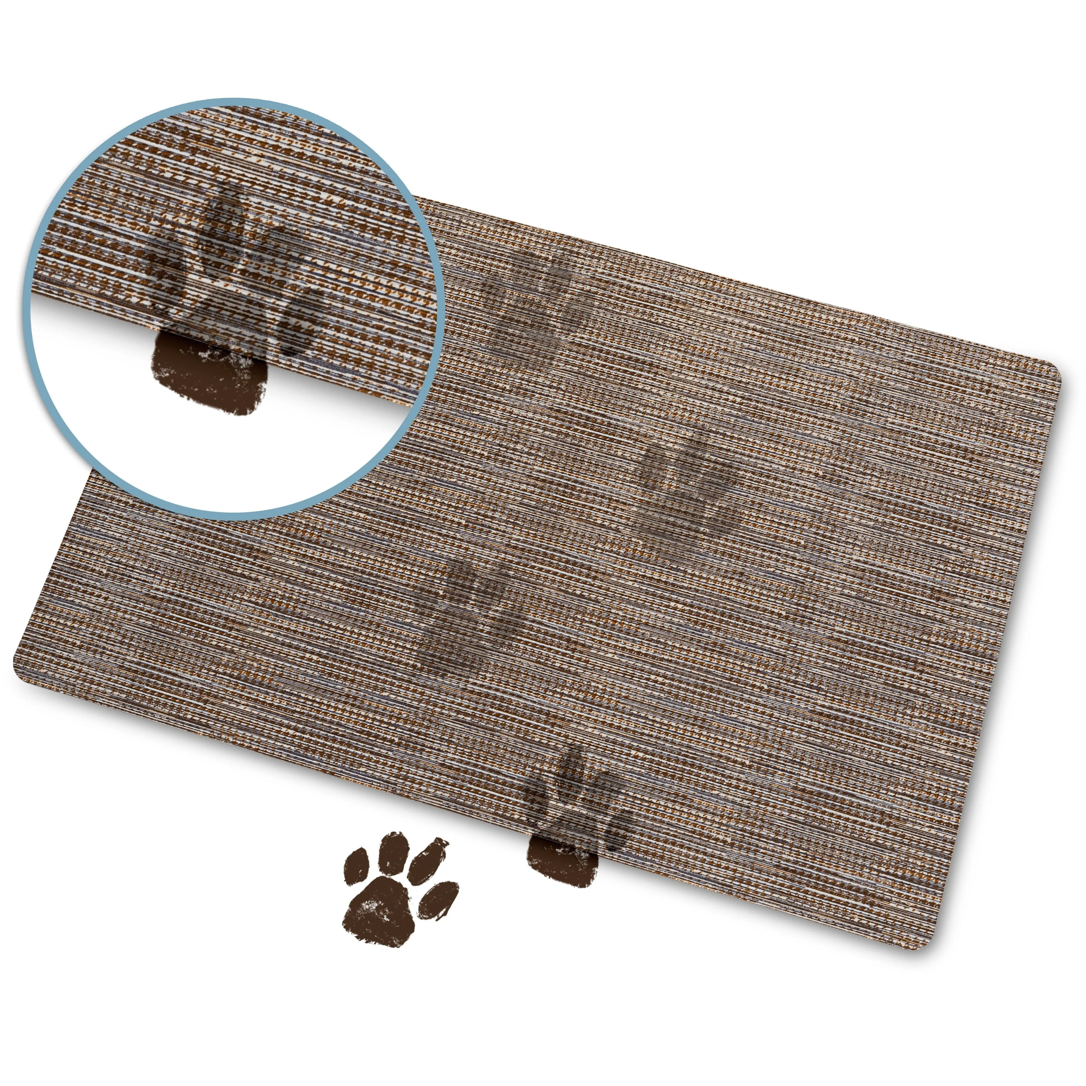 SoHome Smooth Step Houndstooth Machine Washable Utility Mat. 24x35