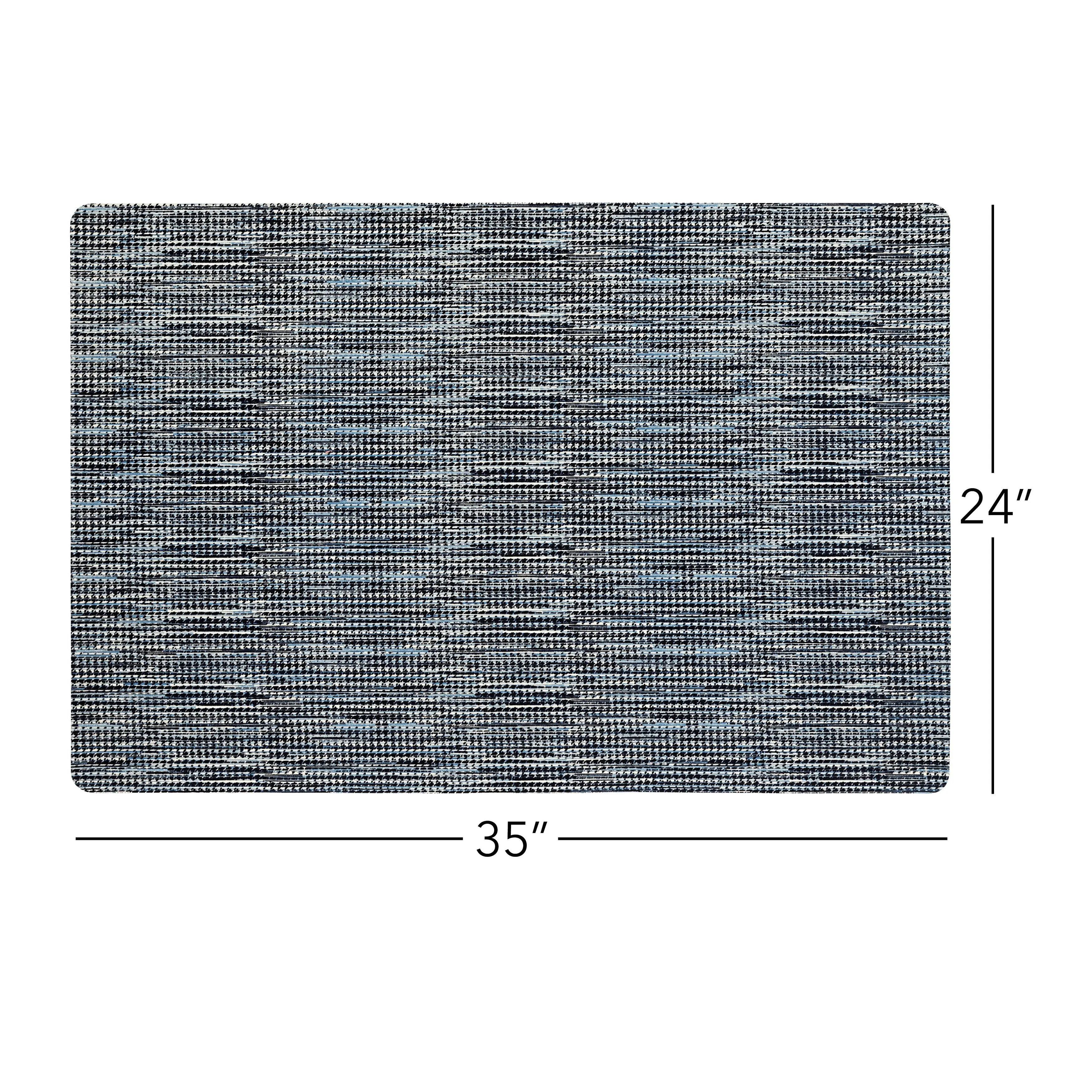 SoHome Smooth Step Houndstooth Machine Washable Utility Mat. 24x35