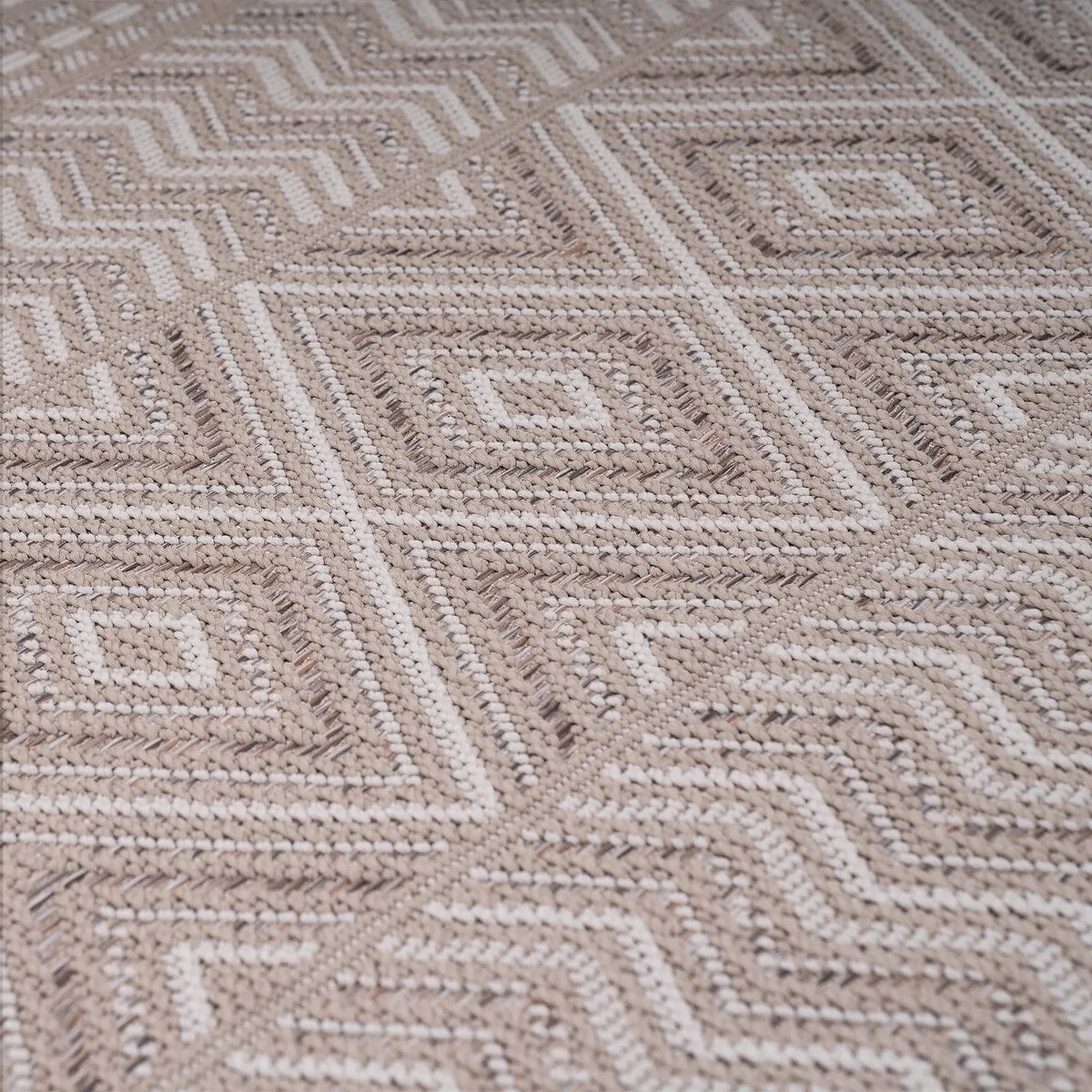 Stain-Resistant Outdoor Rug with Boho Pattern for Patio or Balcony