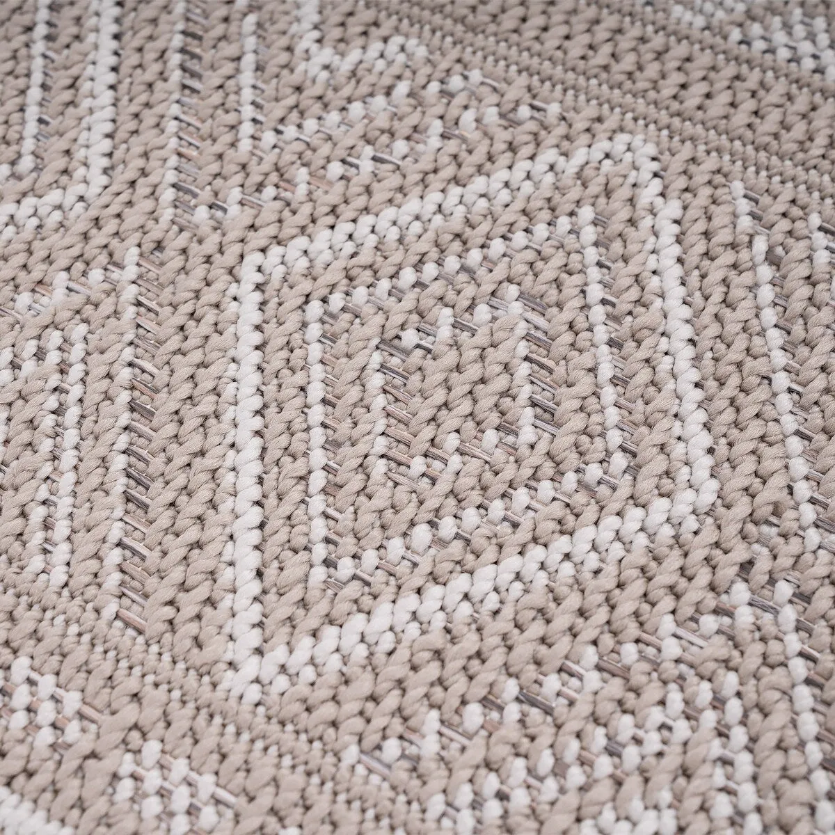 Stain-Resistant Outdoor Rug with Boho Pattern for Patio or Balcony