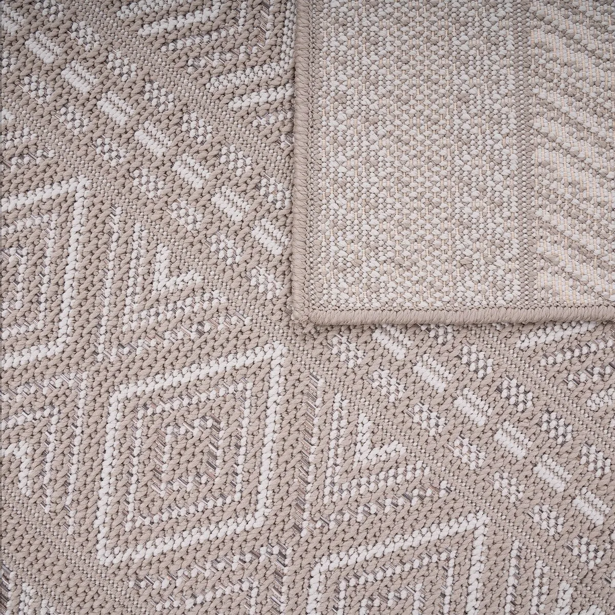Stain-Resistant Outdoor Rug with Boho Pattern for Patio or Balcony
