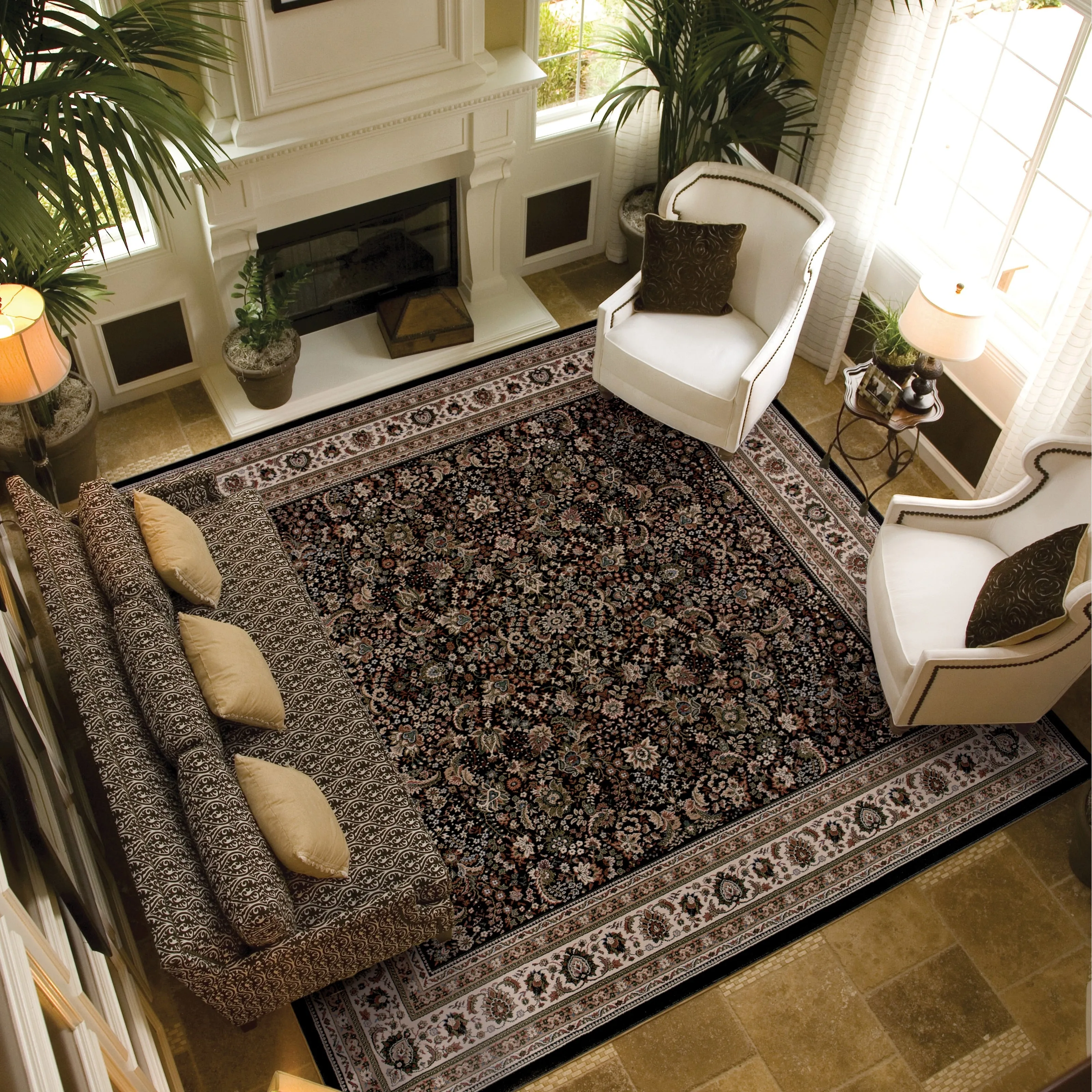 Style Haven Annapolis Traditional Floral Persian Area Rug