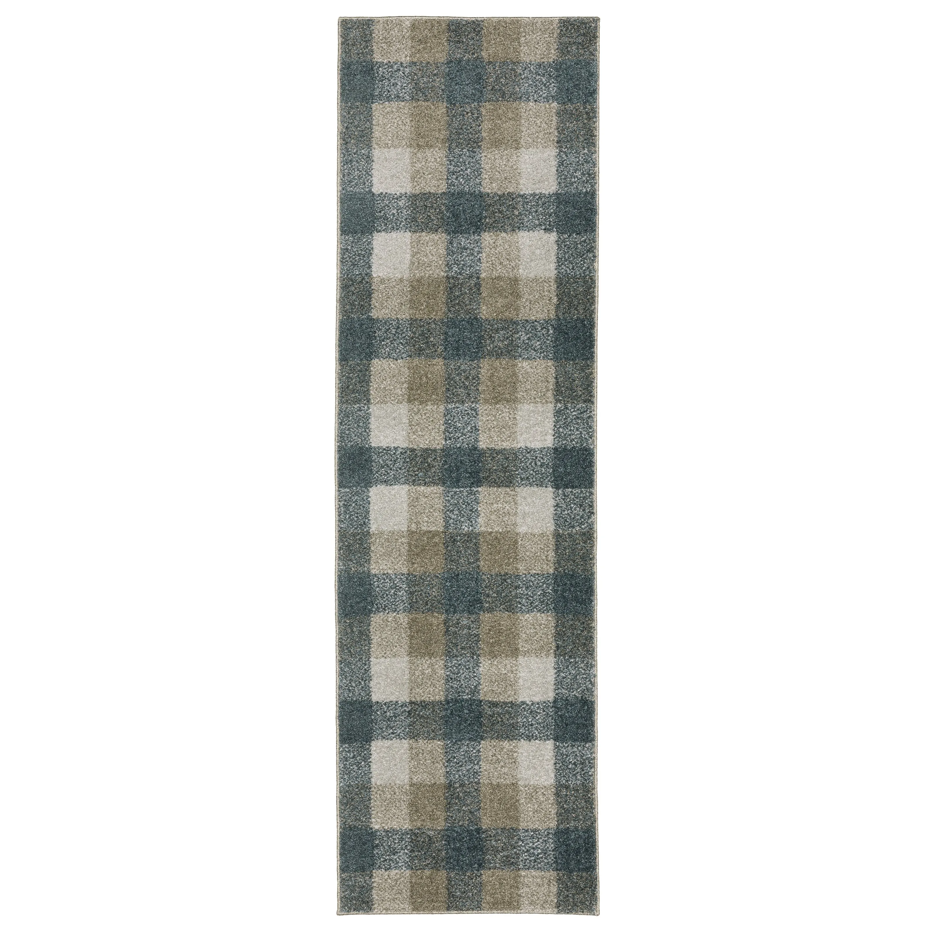 Style Haven Archer Farmhouse Plaid Teal/ Grey Indoor Area Rug