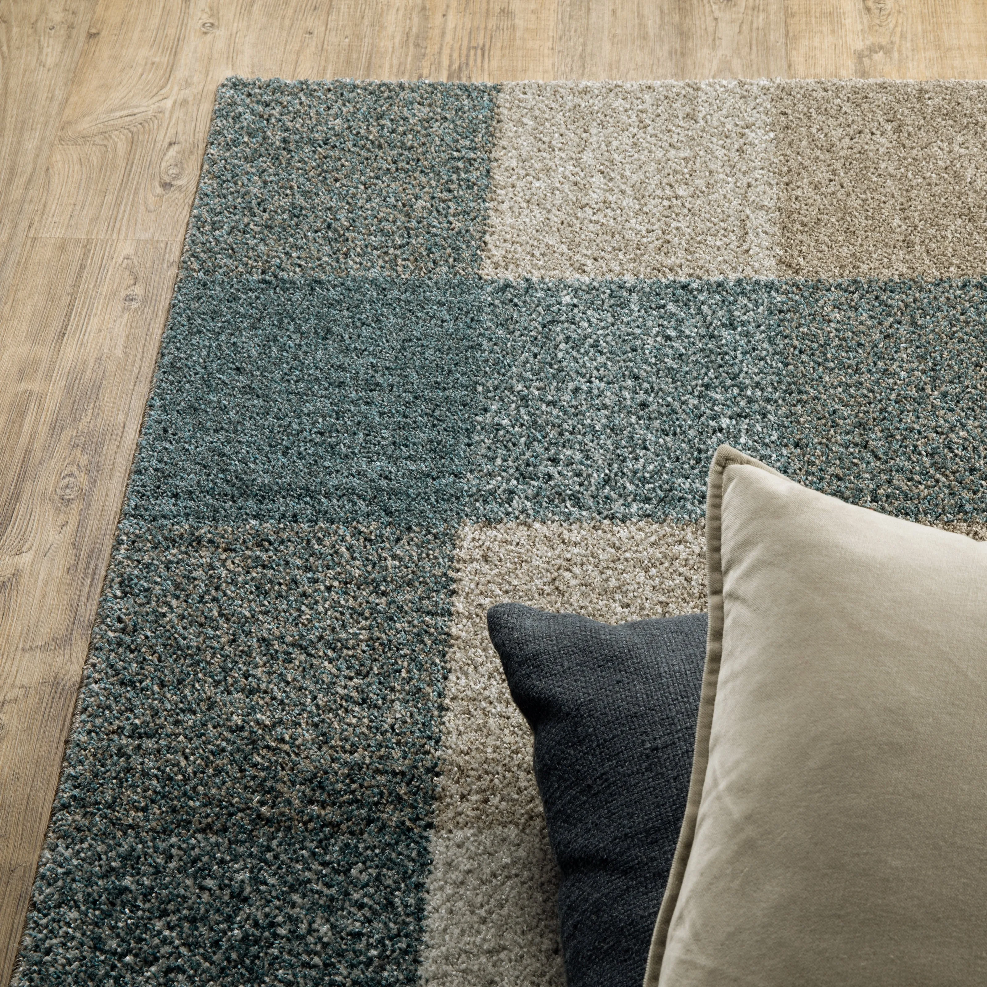 Style Haven Archer Farmhouse Plaid Teal/ Grey Indoor Area Rug