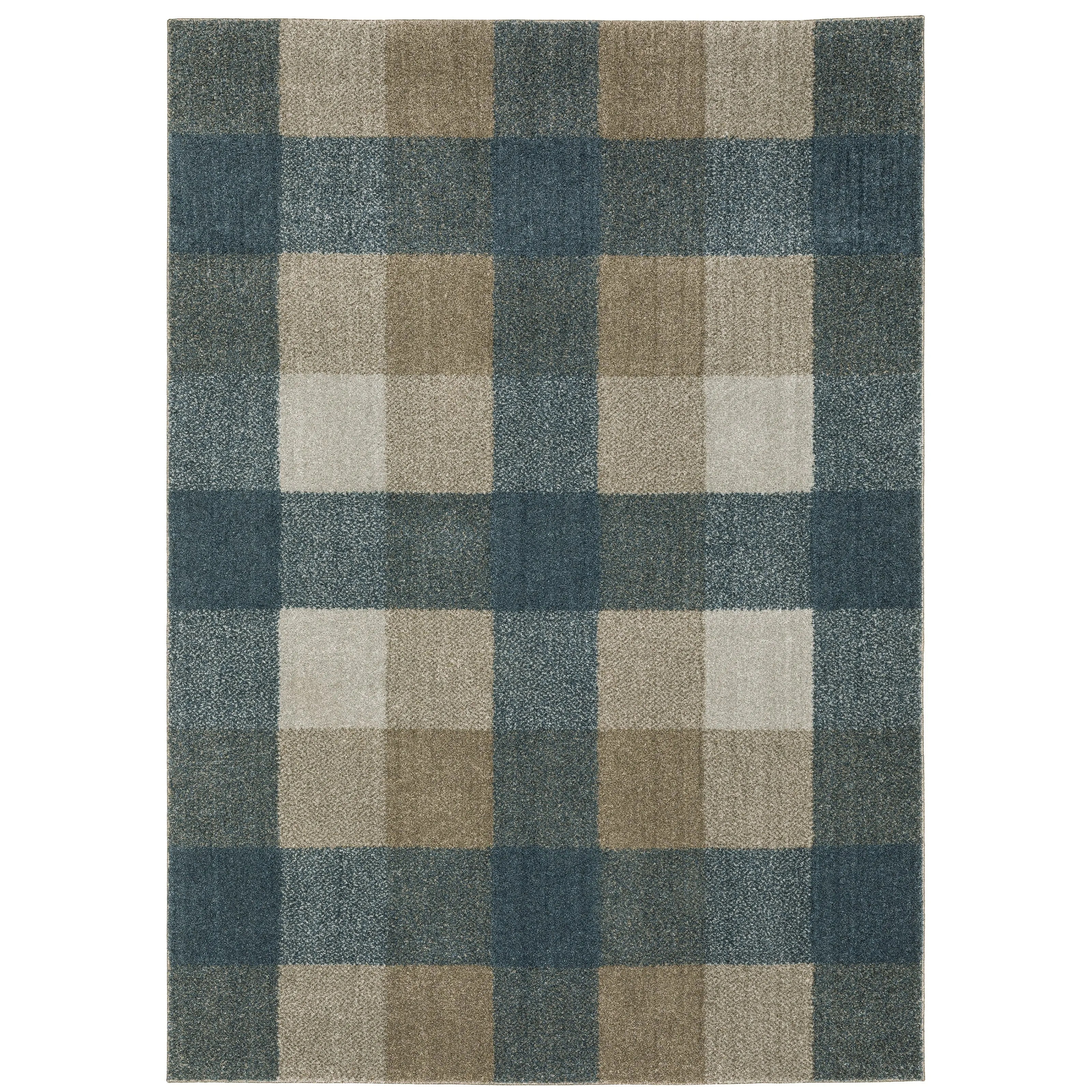 Style Haven Archer Farmhouse Plaid Teal/ Grey Indoor Area Rug
