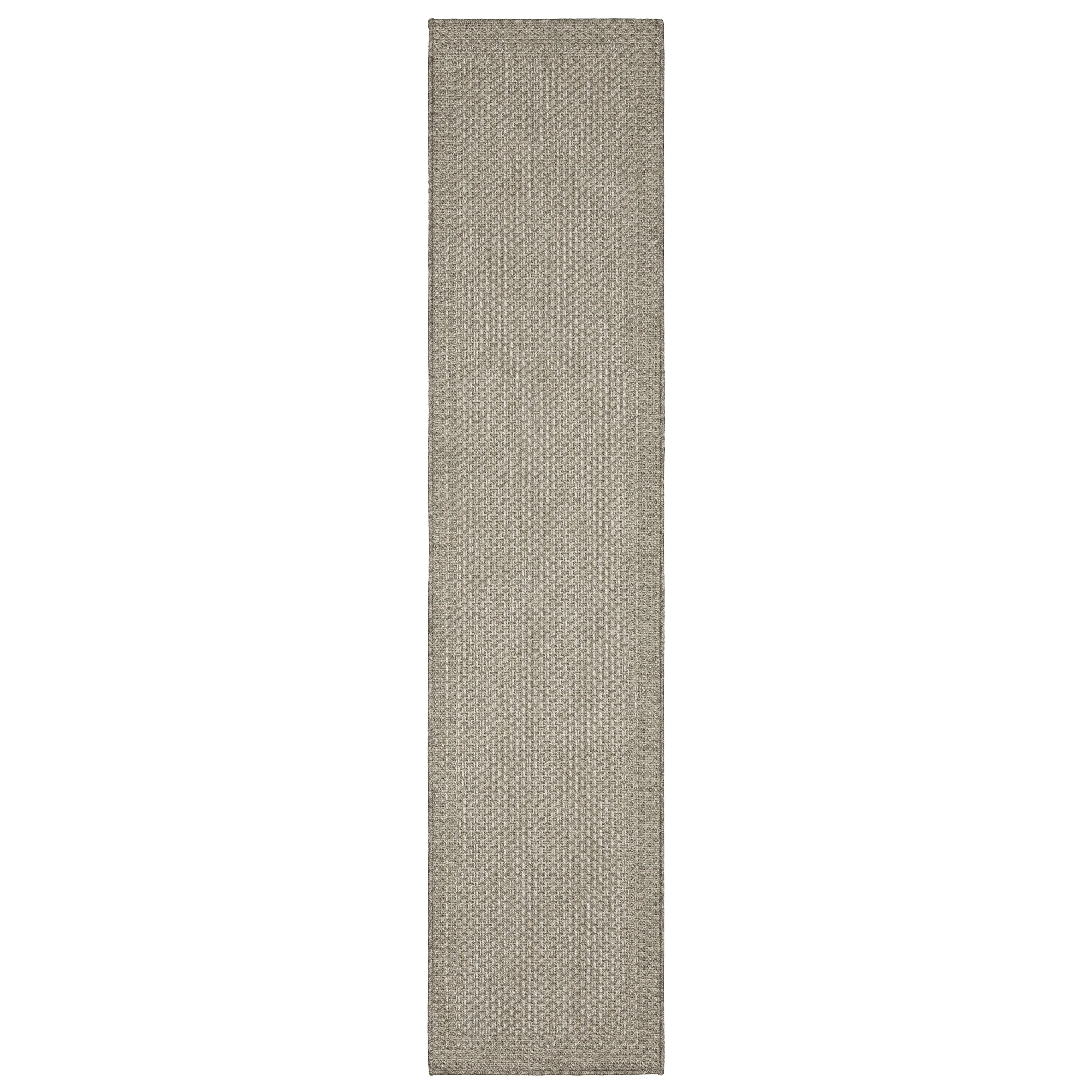 Style Haven Calayan Woven Border Grey Ultimate Performance Area Rug~