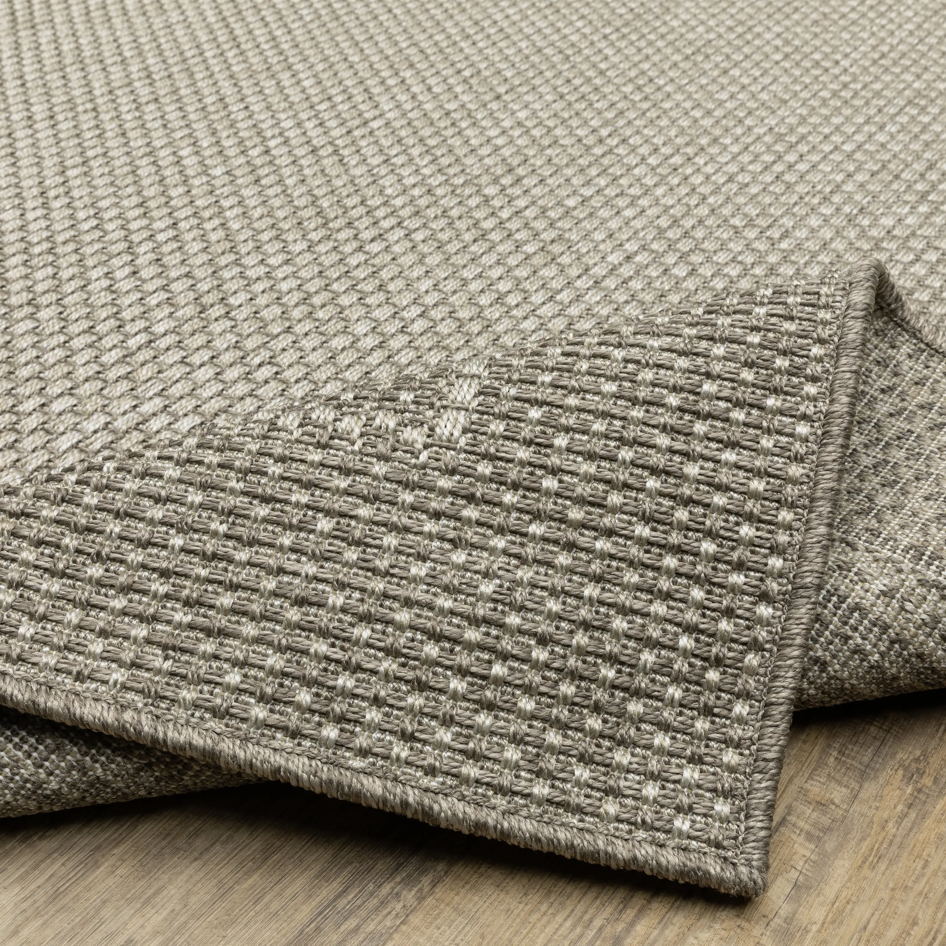 Style Haven Calayan Woven Border Grey Ultimate Performance Area Rug~