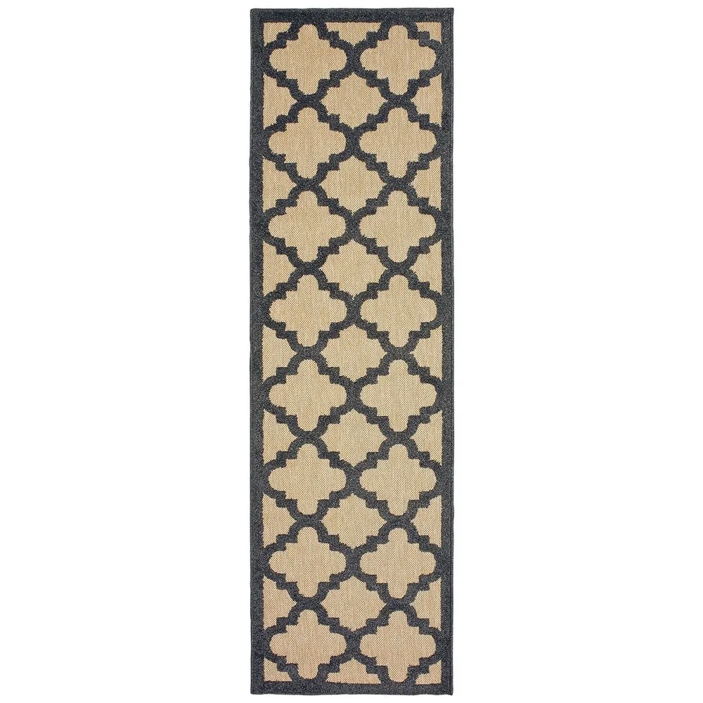 Style Haven Cara Mixed Pile Quatrafoil Lattice Indoor/ Outdoor Area Rug