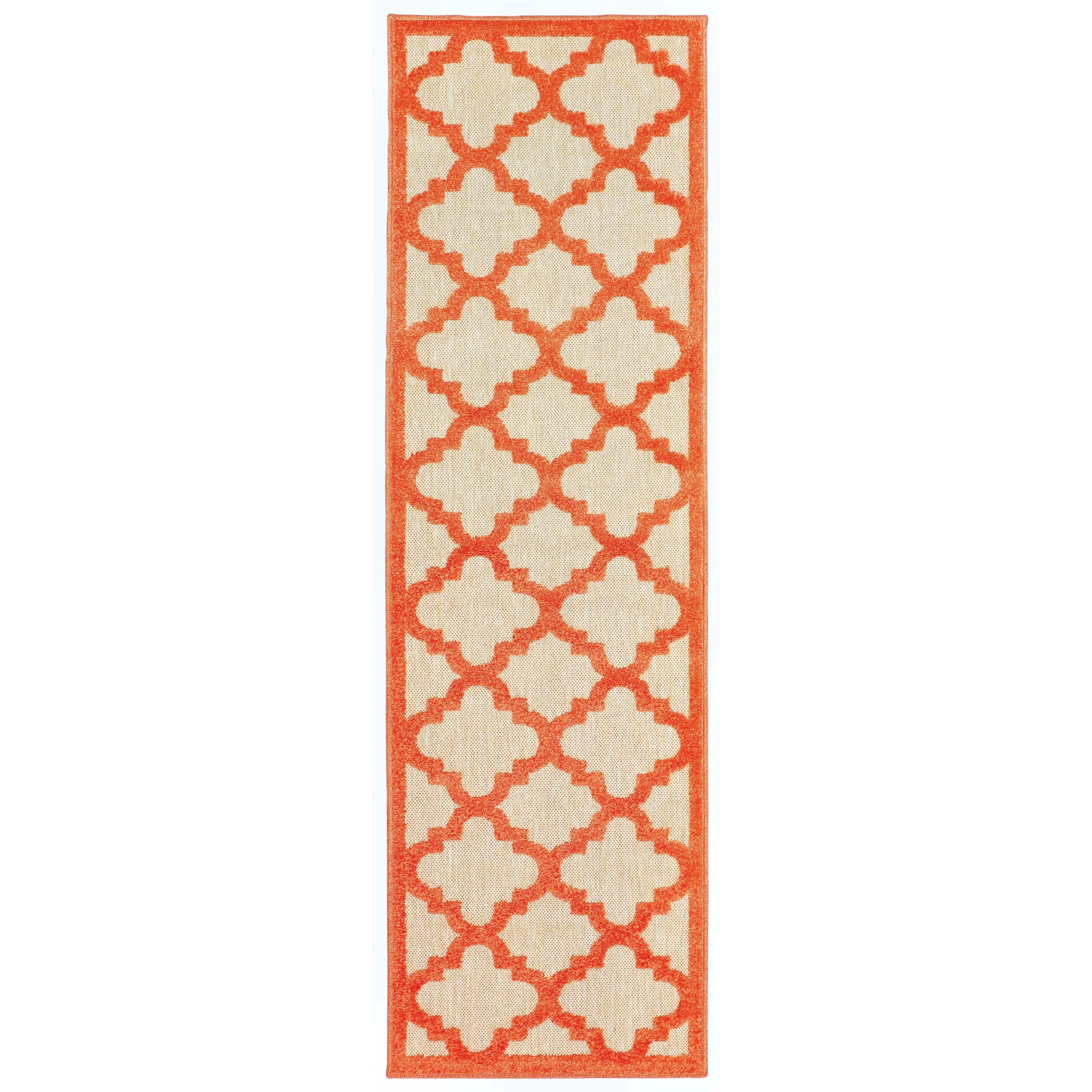 Style Haven Cara Mixed Pile Quatrafoil Lattice Indoor/ Outdoor Area Rug