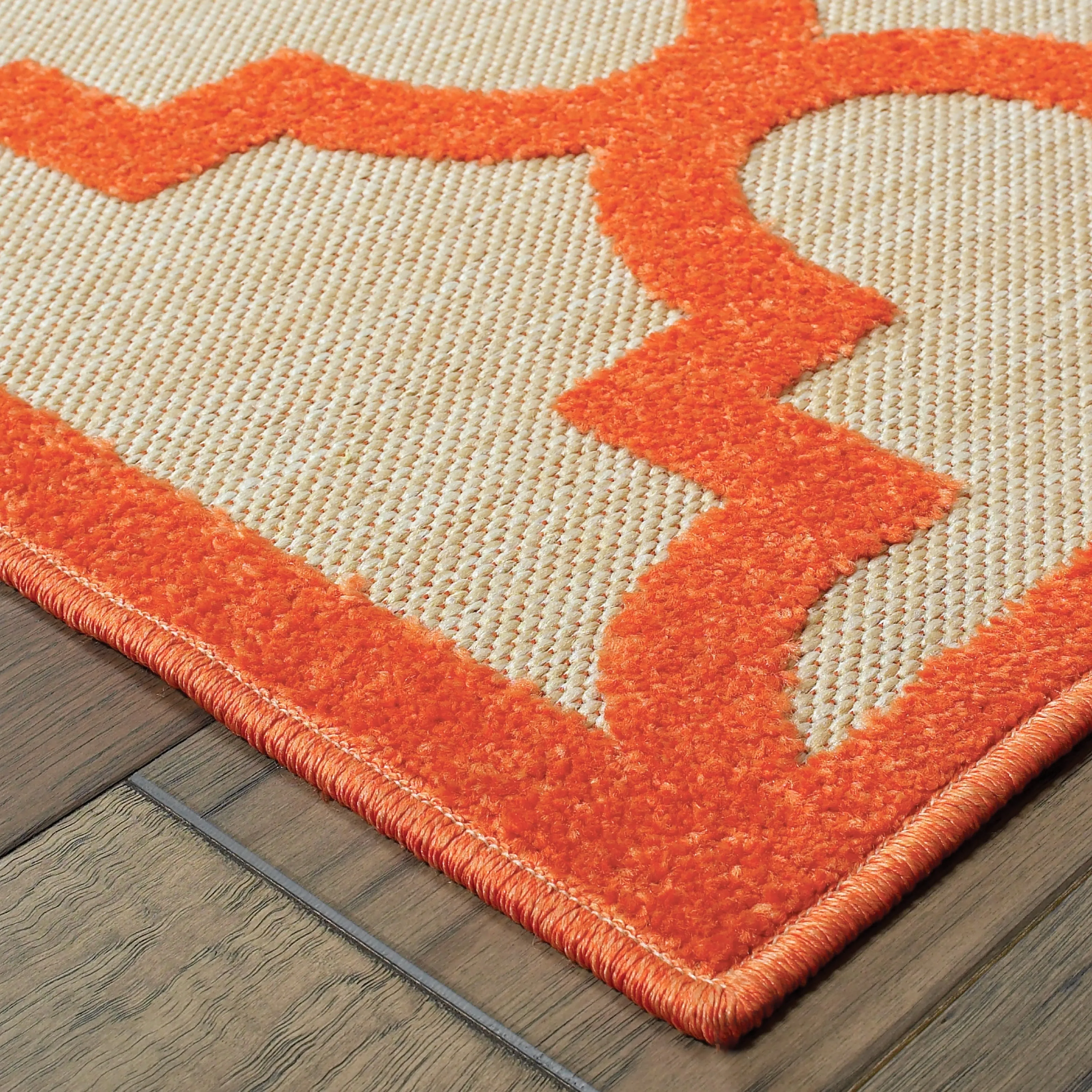 Style Haven Cara Mixed Pile Quatrafoil Lattice Indoor/ Outdoor Area Rug