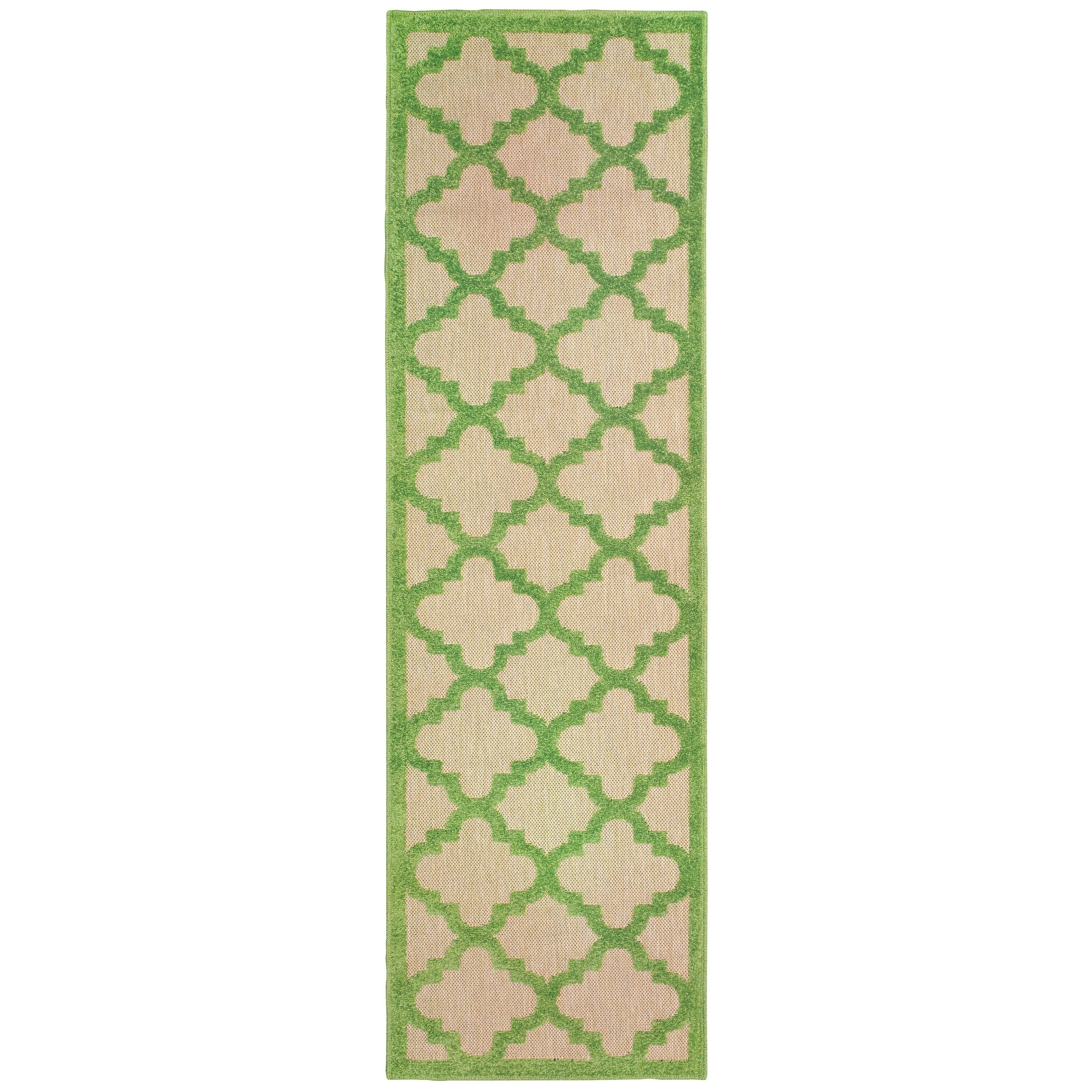 Style Haven Cara Mixed Pile Quatrafoil Lattice Indoor/ Outdoor Area Rug