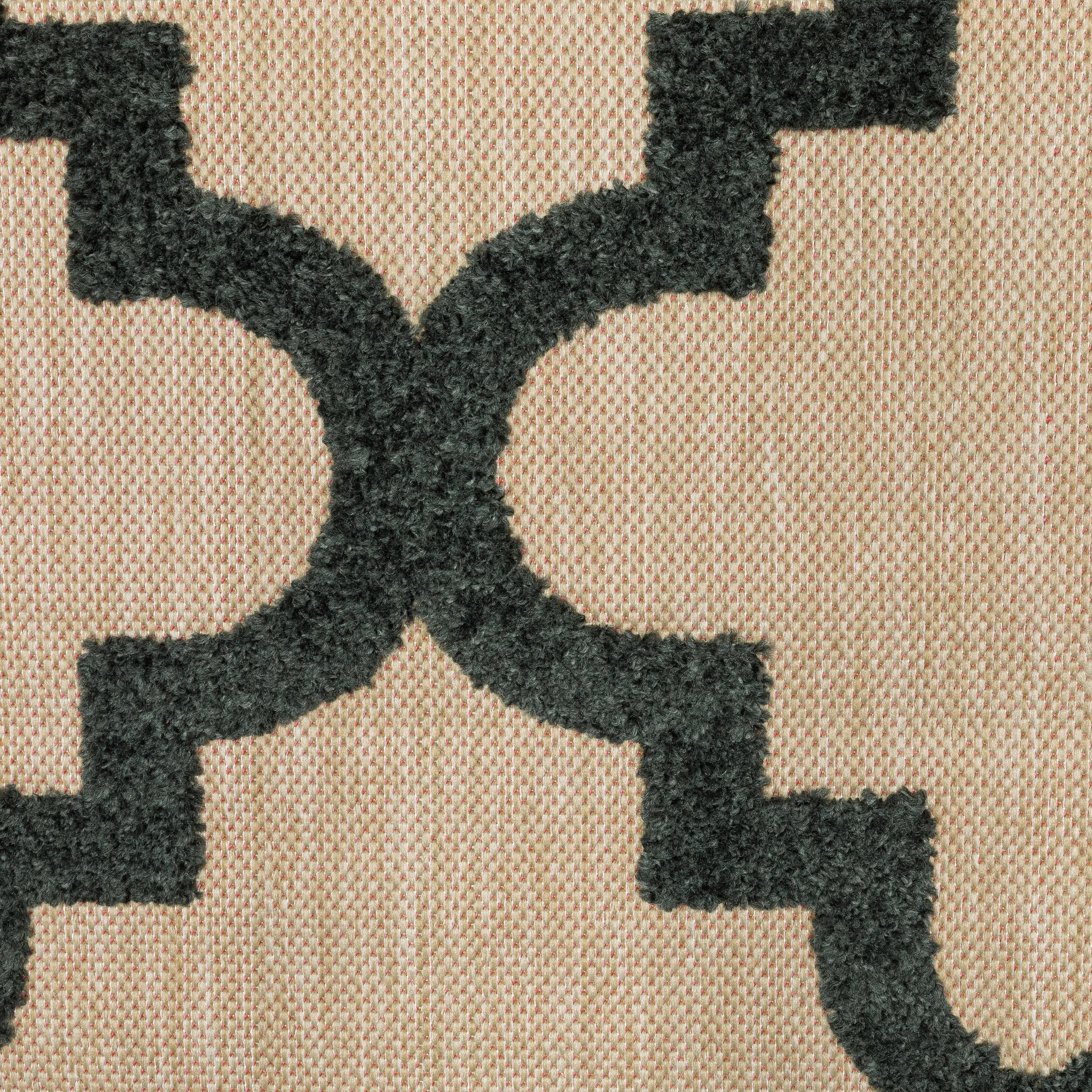 Style Haven Cara Mixed Pile Quatrafoil Lattice Indoor/ Outdoor Area Rug