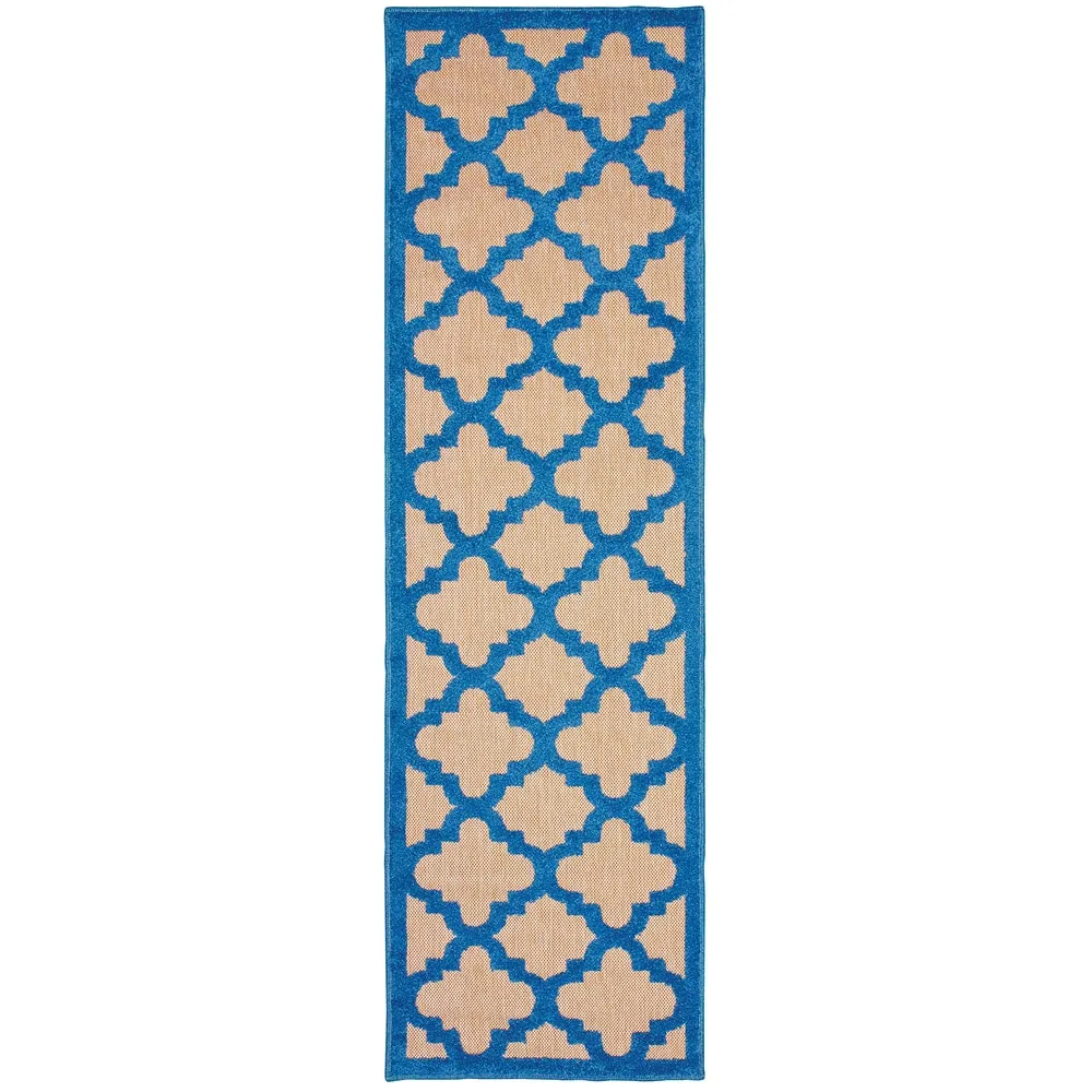 Style Haven Cara Mixed Pile Quatrafoil Lattice Indoor/ Outdoor Area Rug