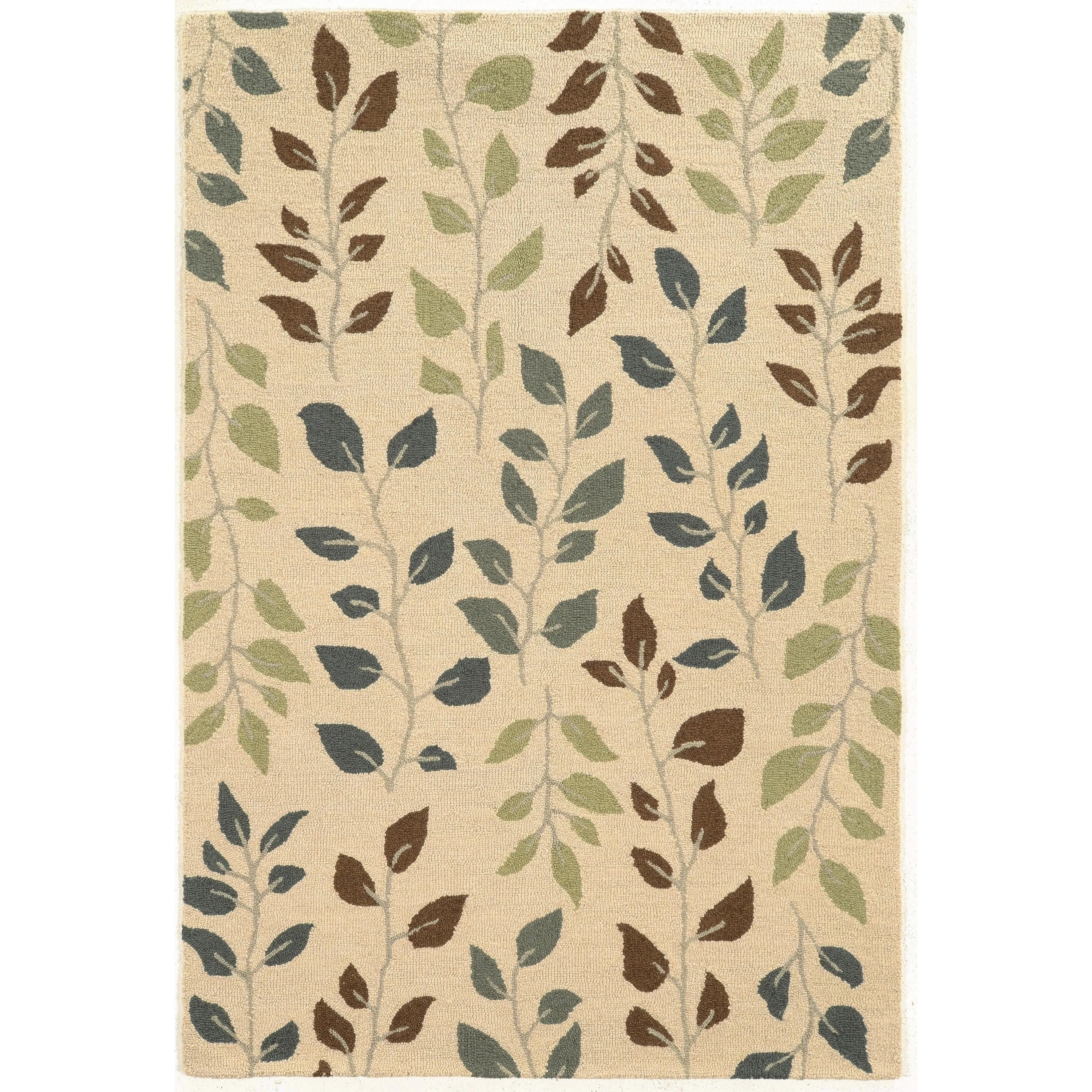 Style Haven Evangeline Vines and Leaves Handmade Wool Area Rug