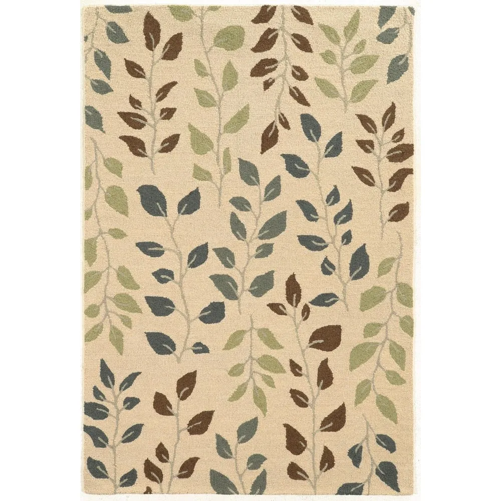 Style Haven Evangeline Vines and Leaves Handmade Wool Area Rug