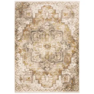 Style Haven Marley Distressed Medallion Fringed Area Rug