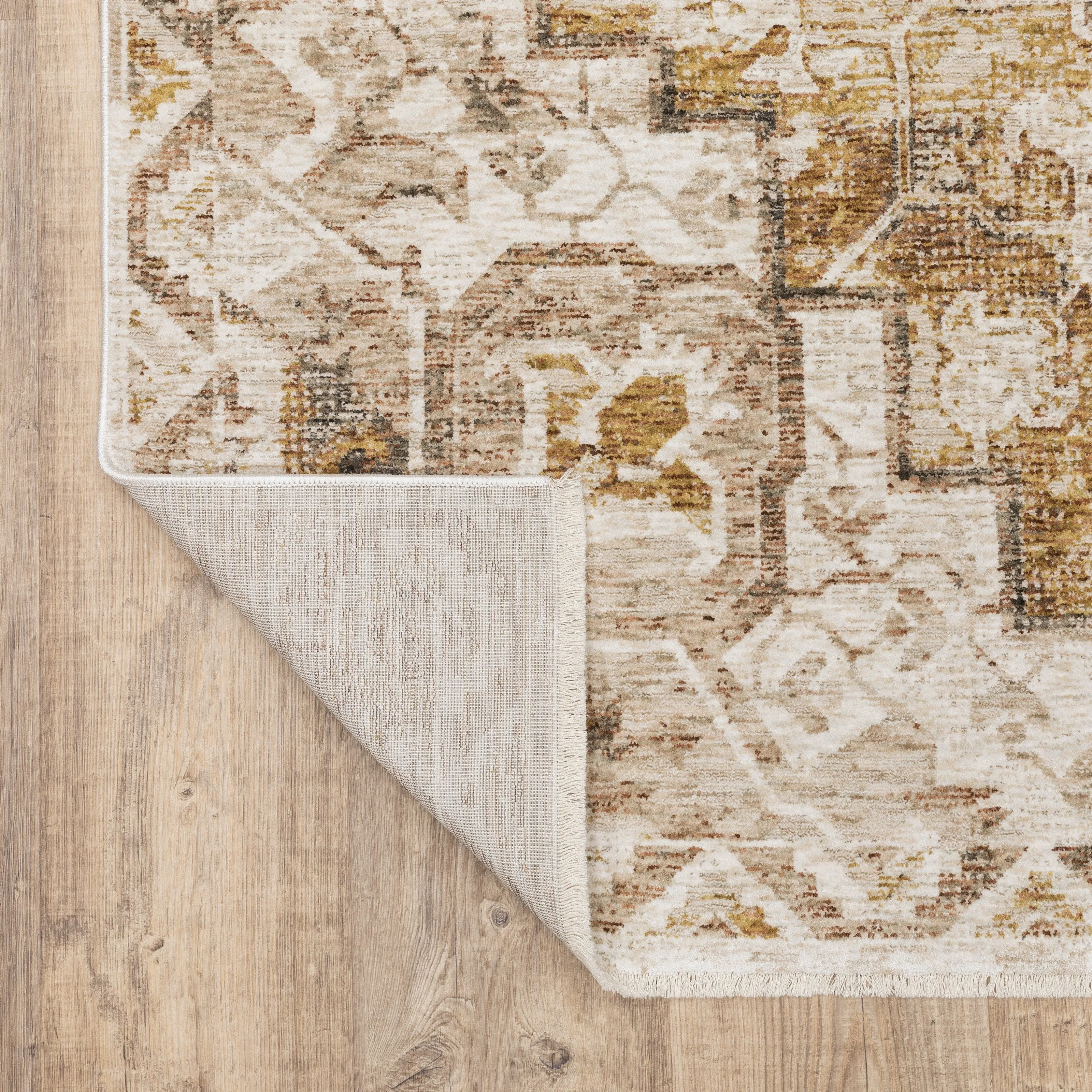 Style Haven Marley Distressed Medallion Fringed Area Rug