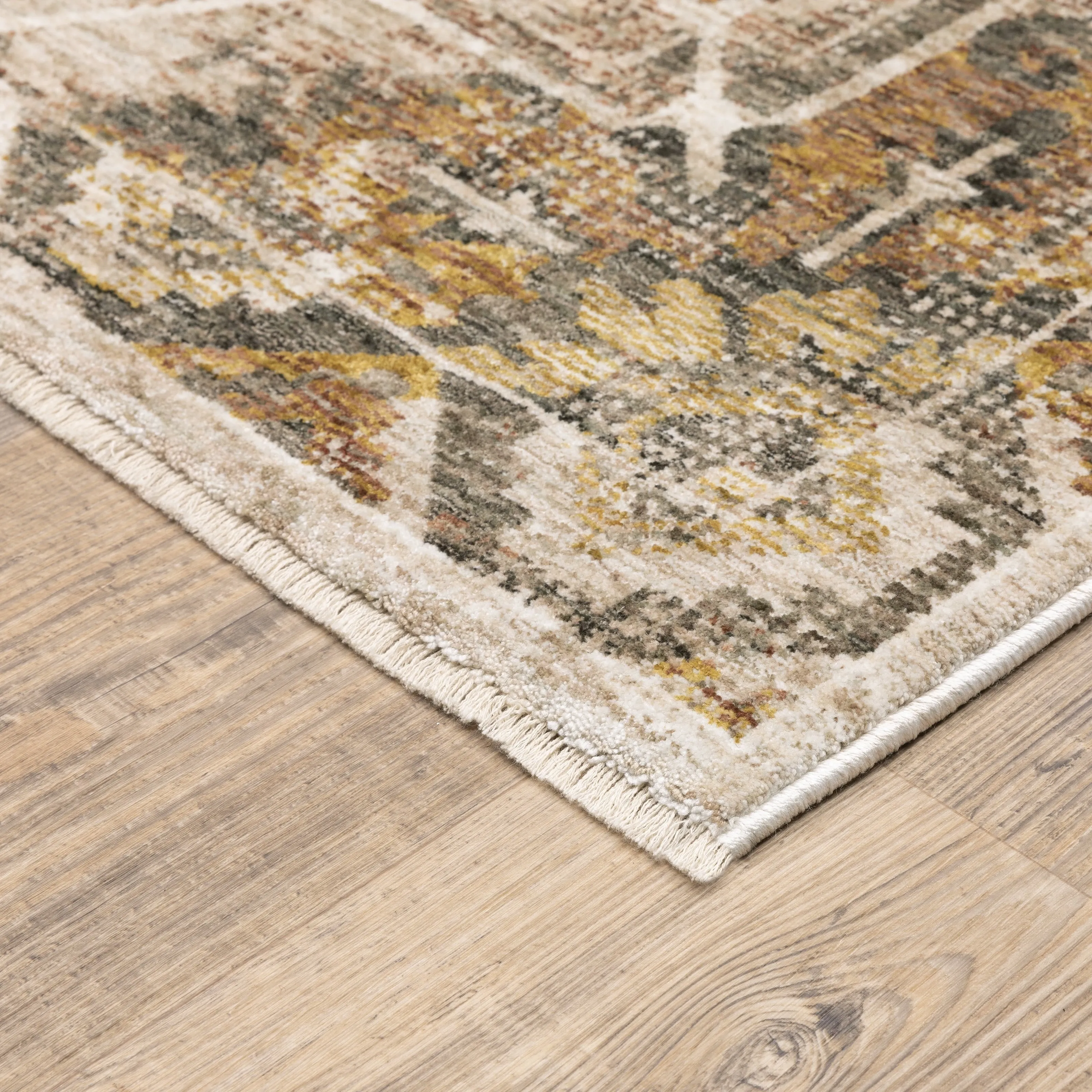 Style Haven Marley Distressed Medallion Fringed Area Rug